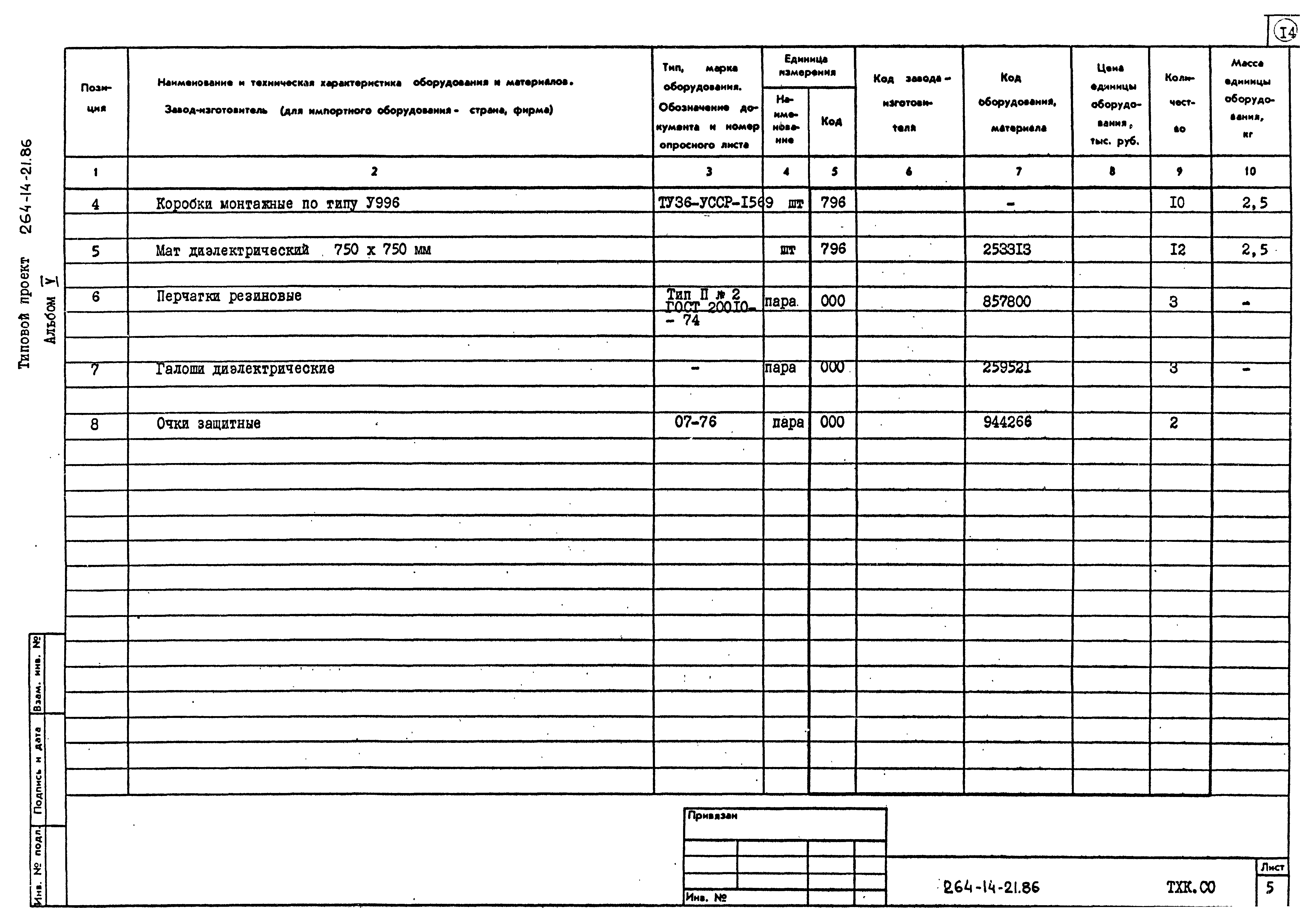 Типовой проект 264-14-21.86