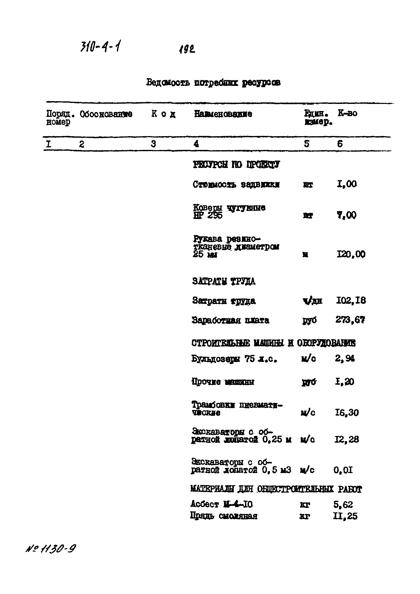 Типовой проект 310-4-1