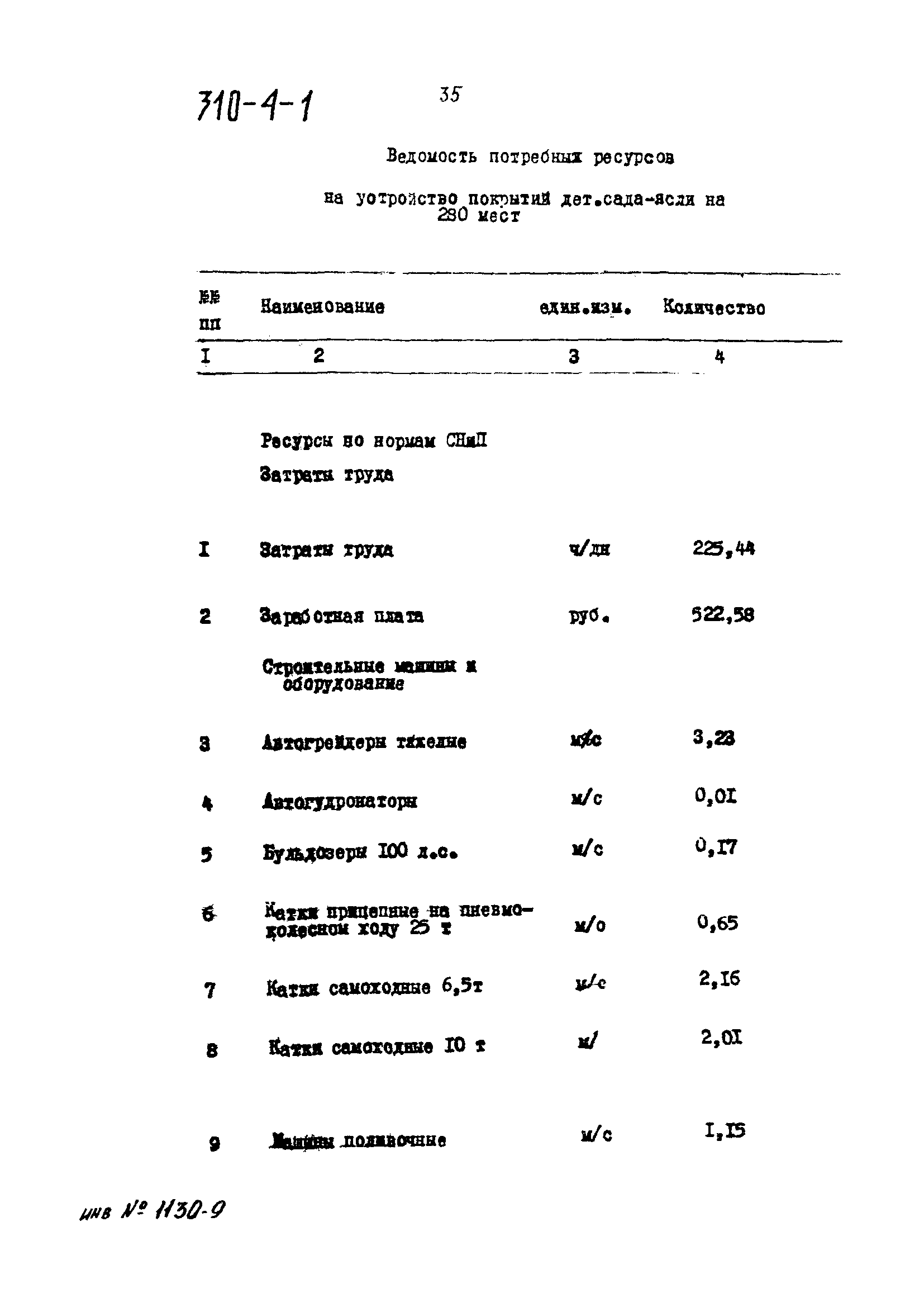 Типовой проект 310-4-1