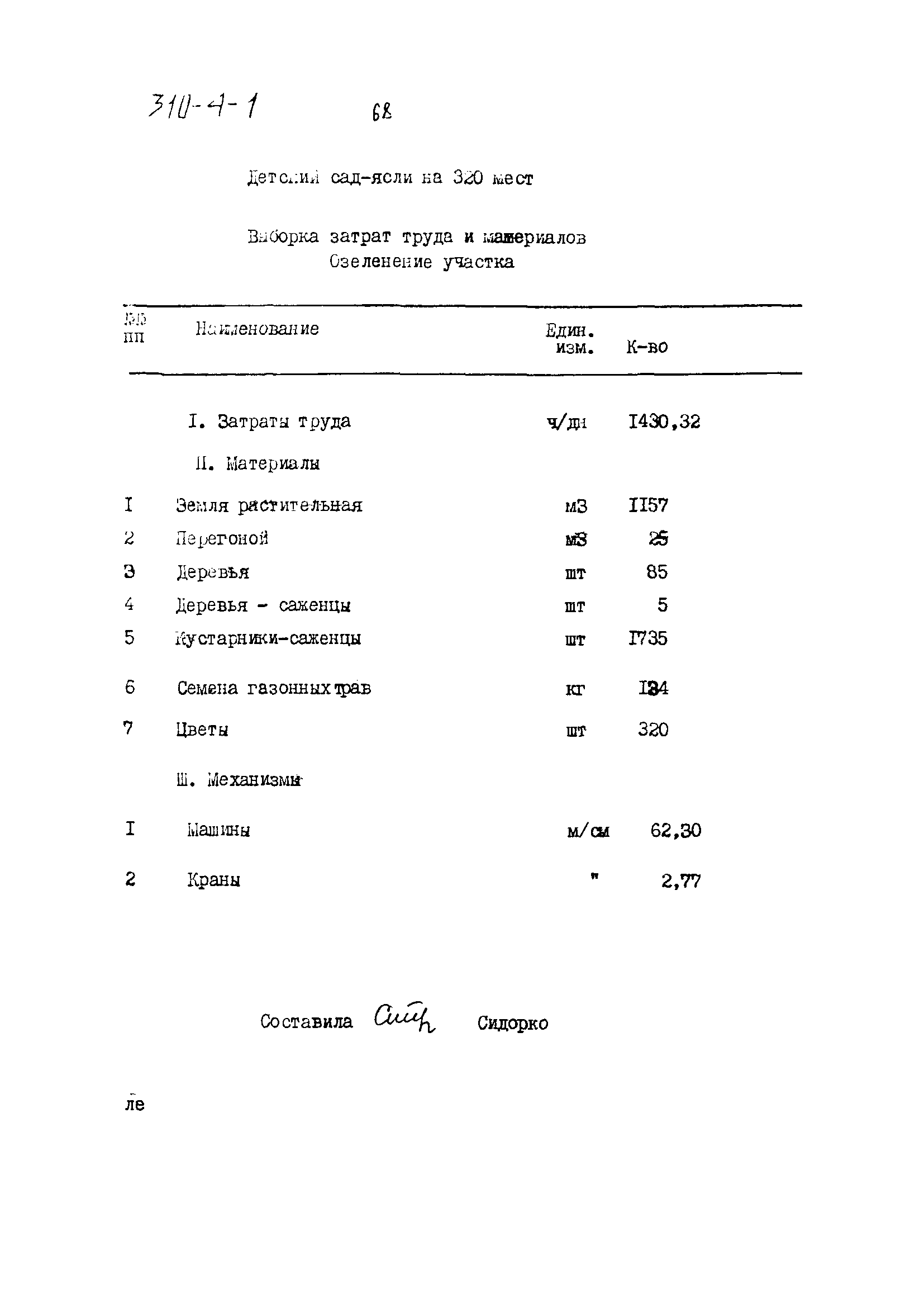 Типовой проект 310-4-1