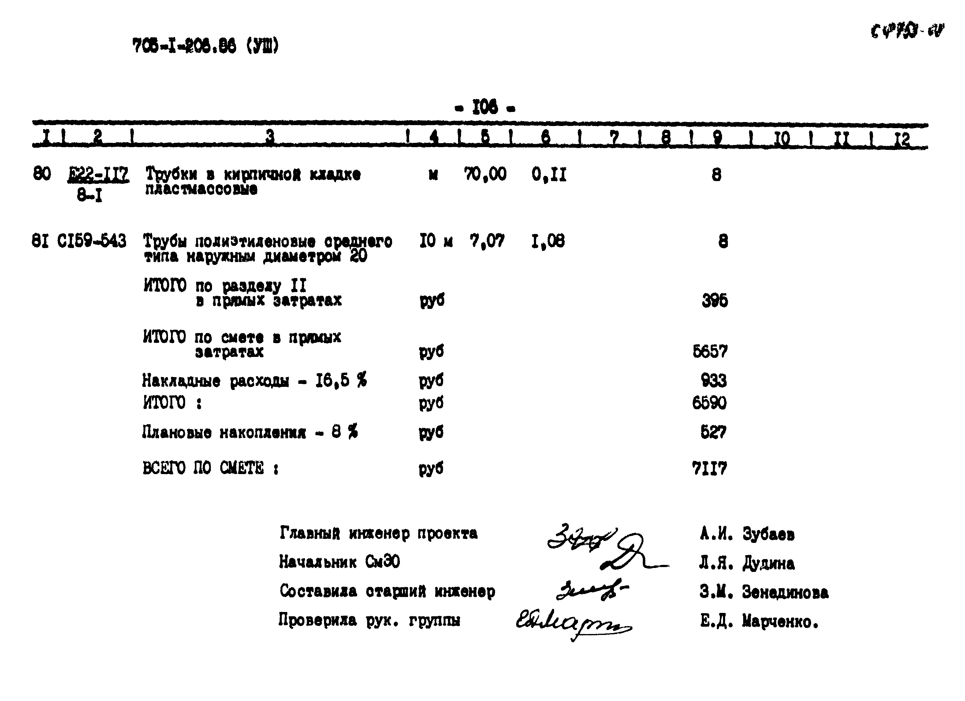 Типовой проект 705-1-206.86