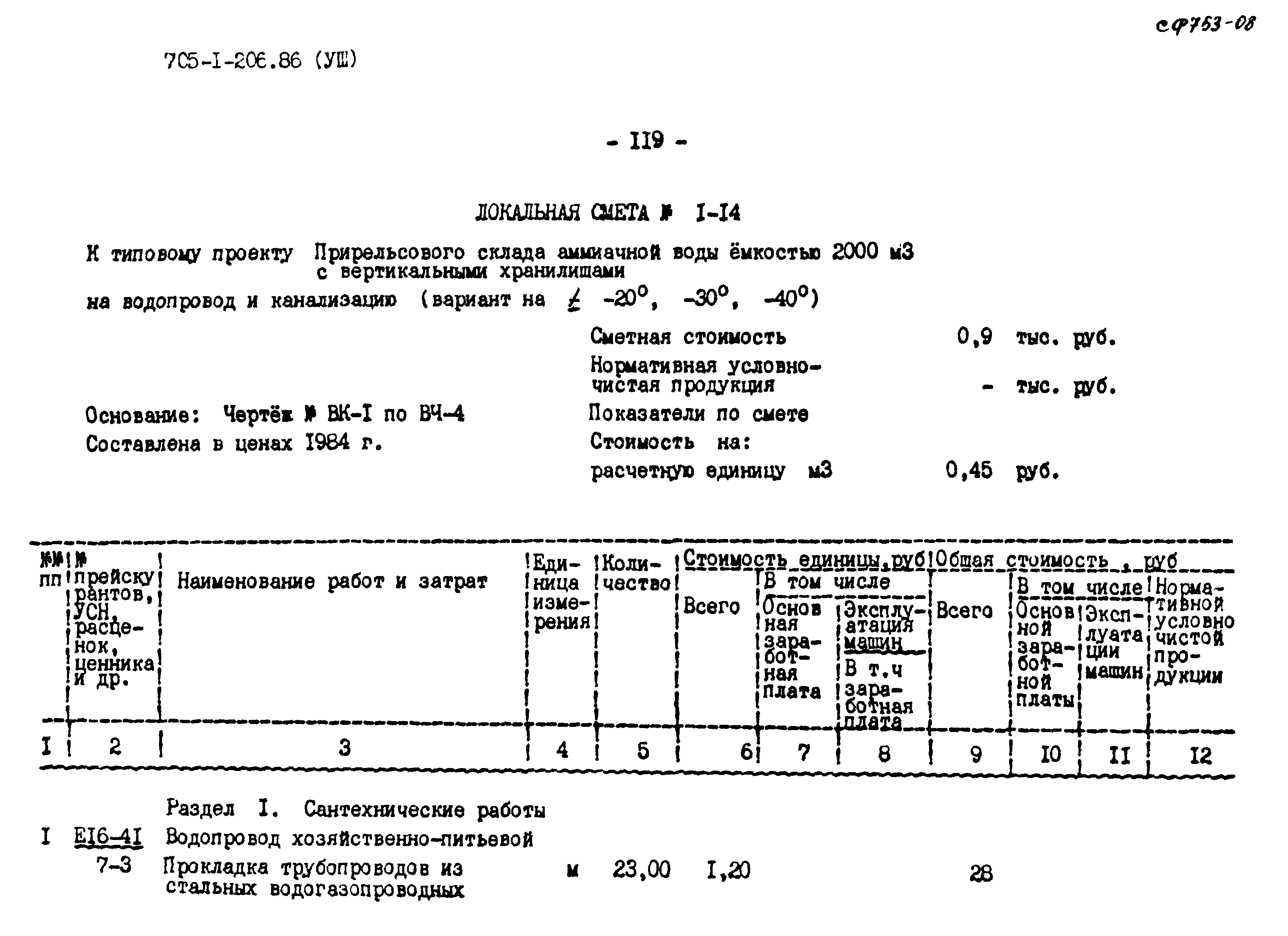 Типовой проект 705-1-206.86