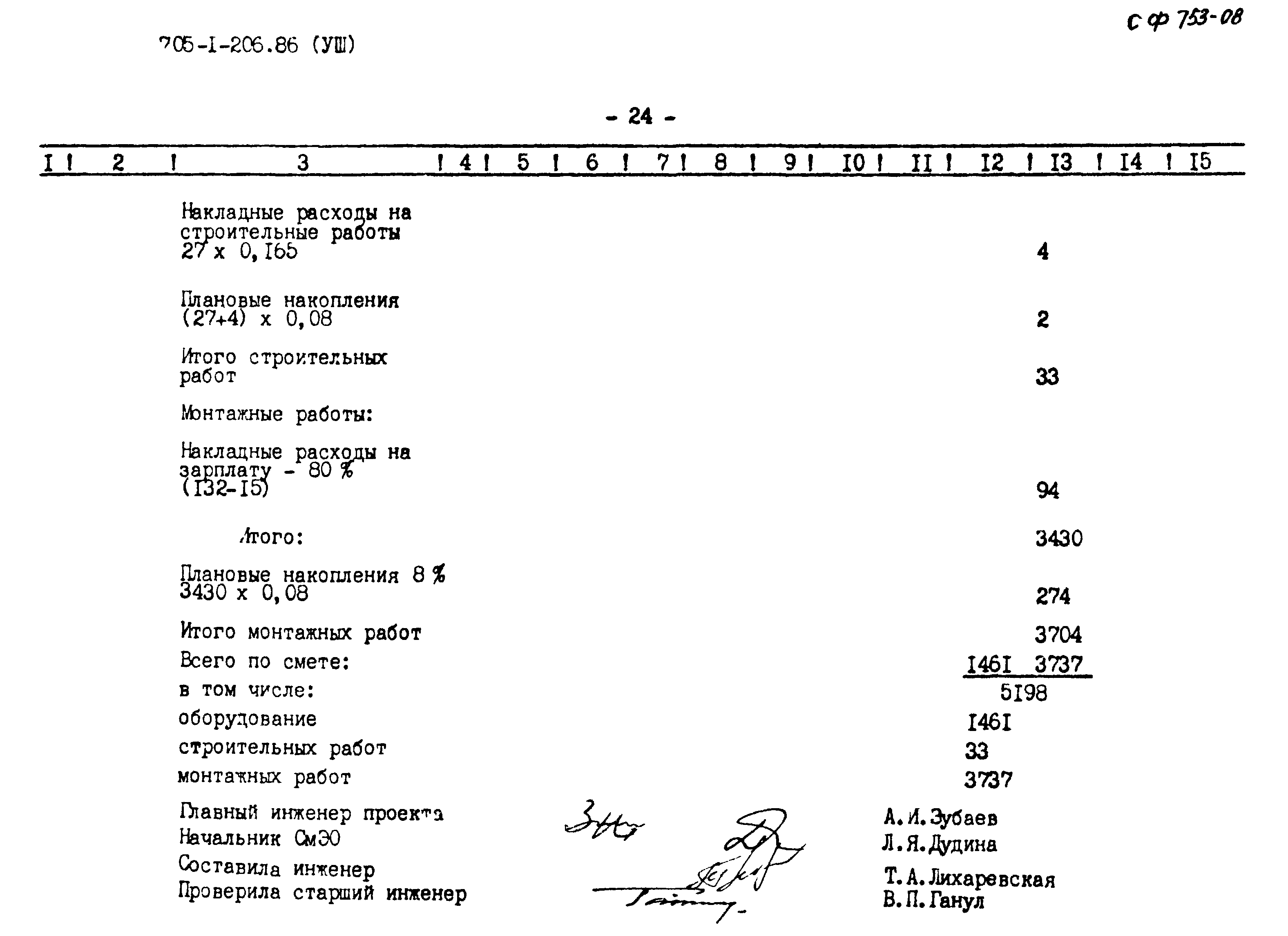 Типовой проект 705-1-206.86