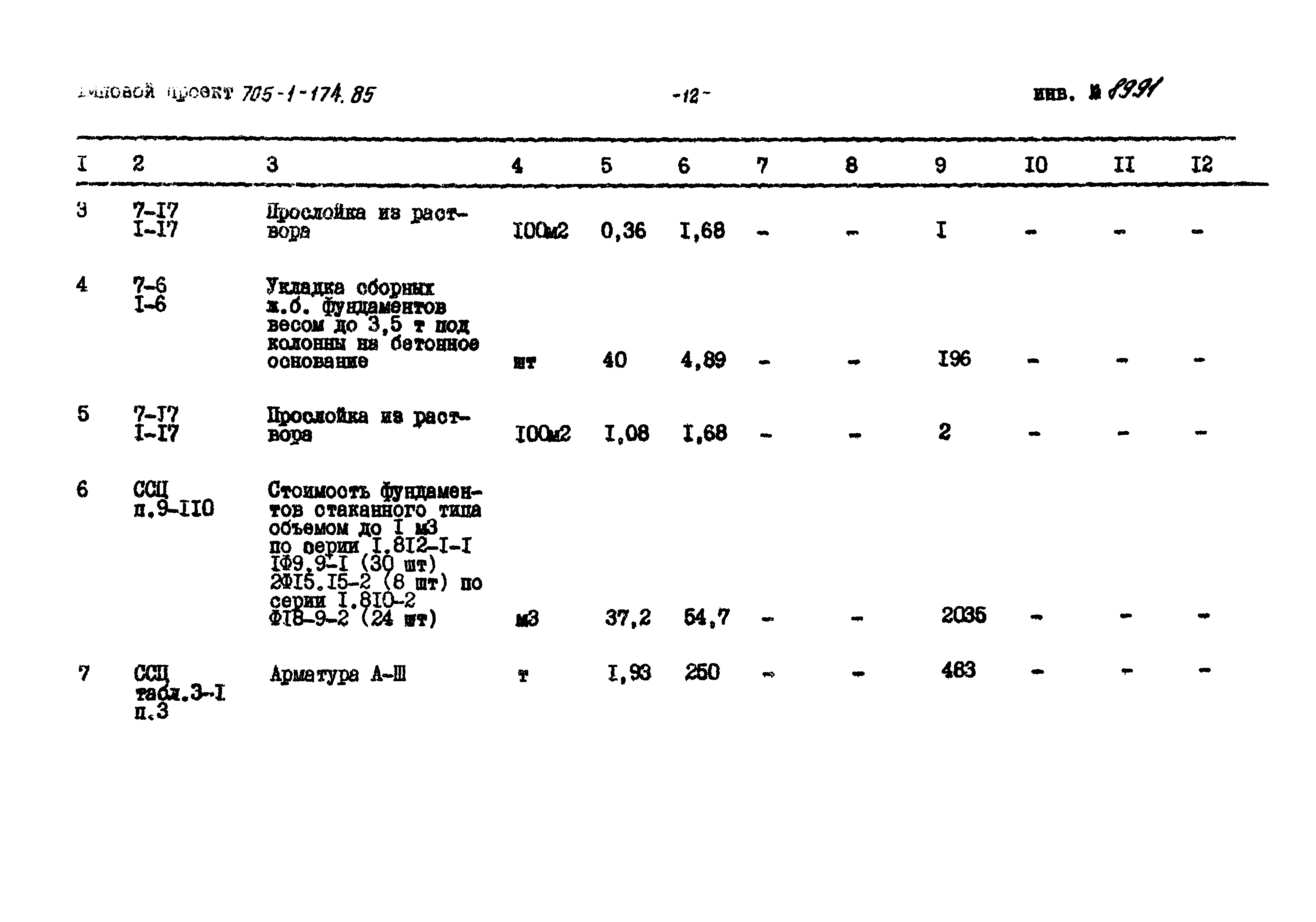 Типовой проект 705-1-174.85