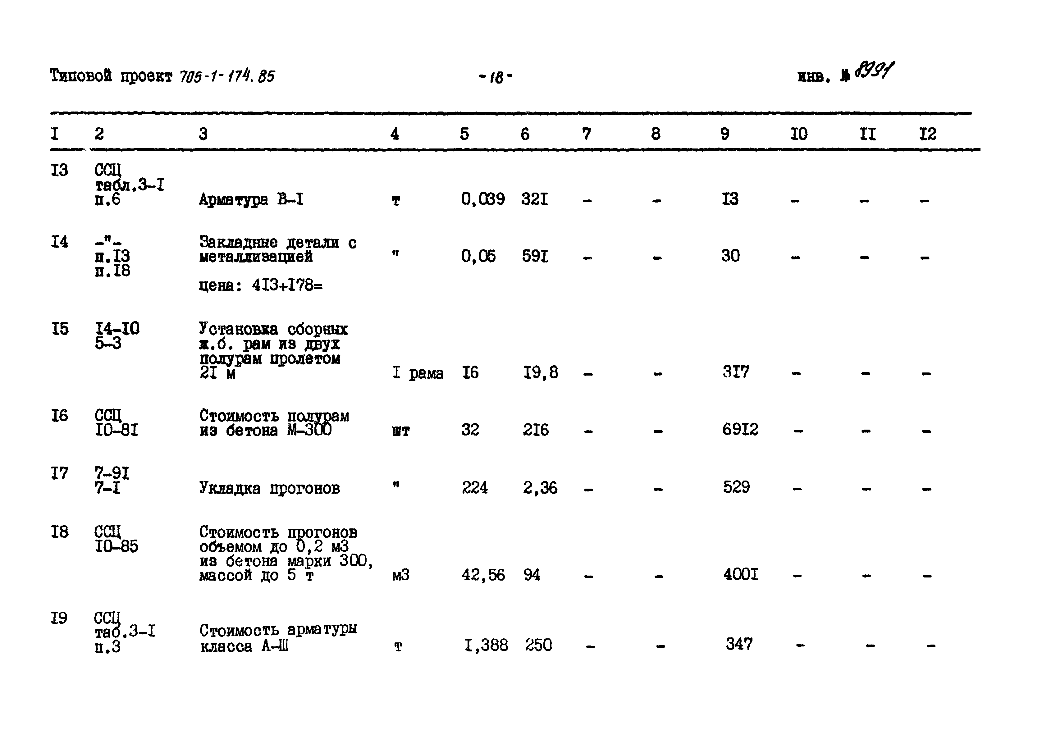 Типовой проект 705-1-174.85