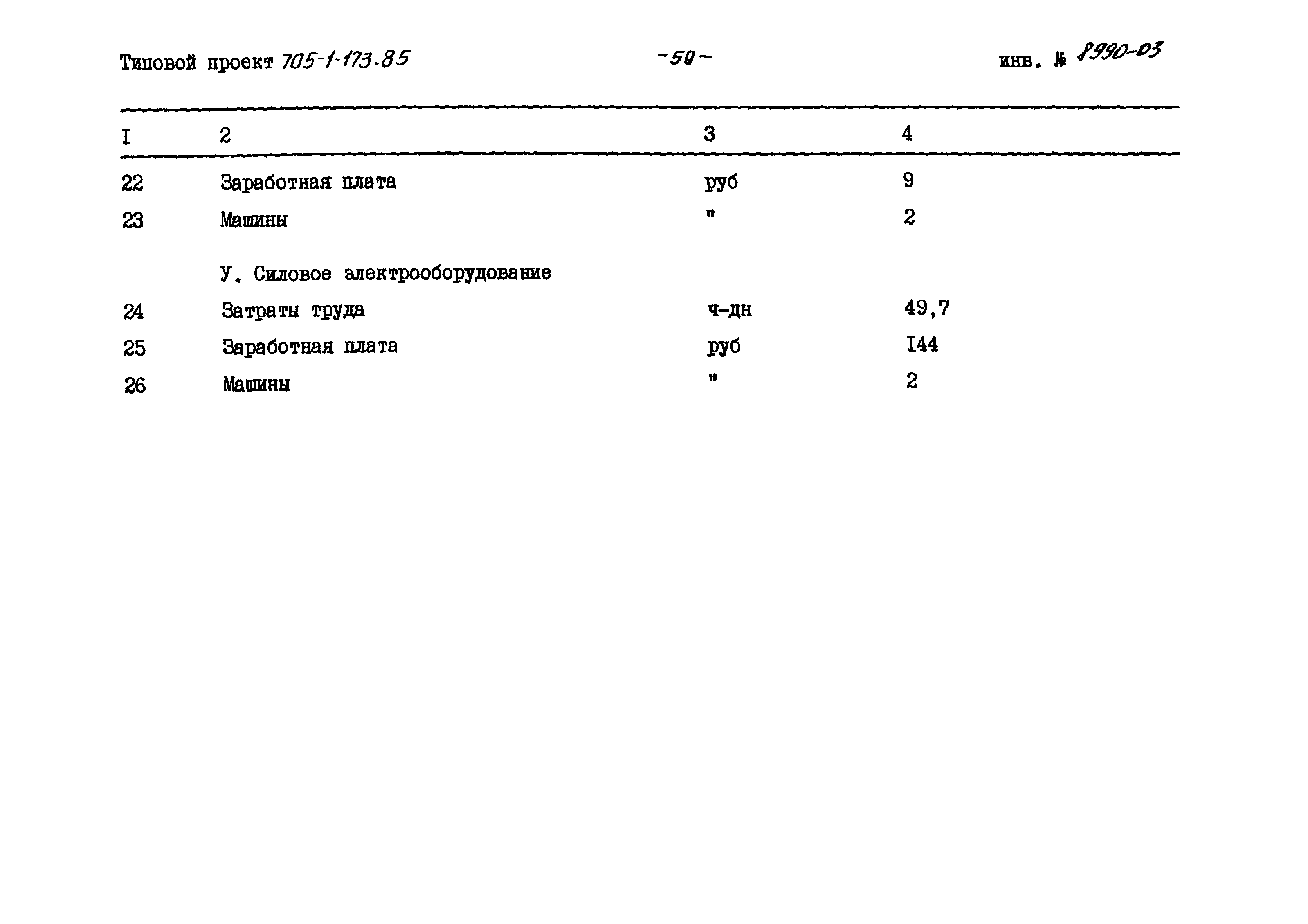 Типовой проект 705-1-173.85