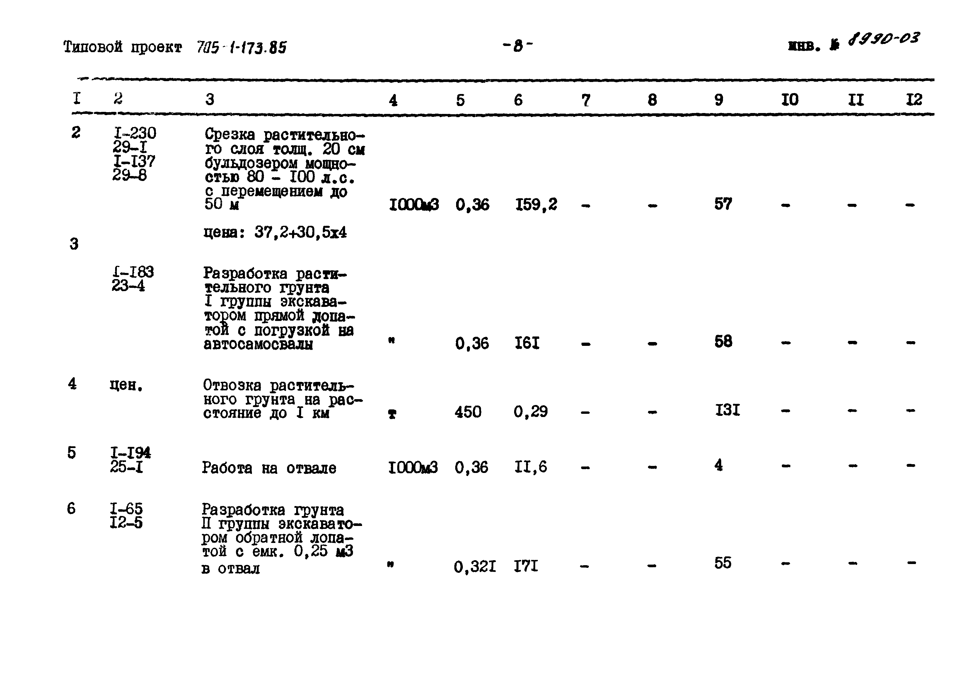 Типовой проект 705-1-173.85