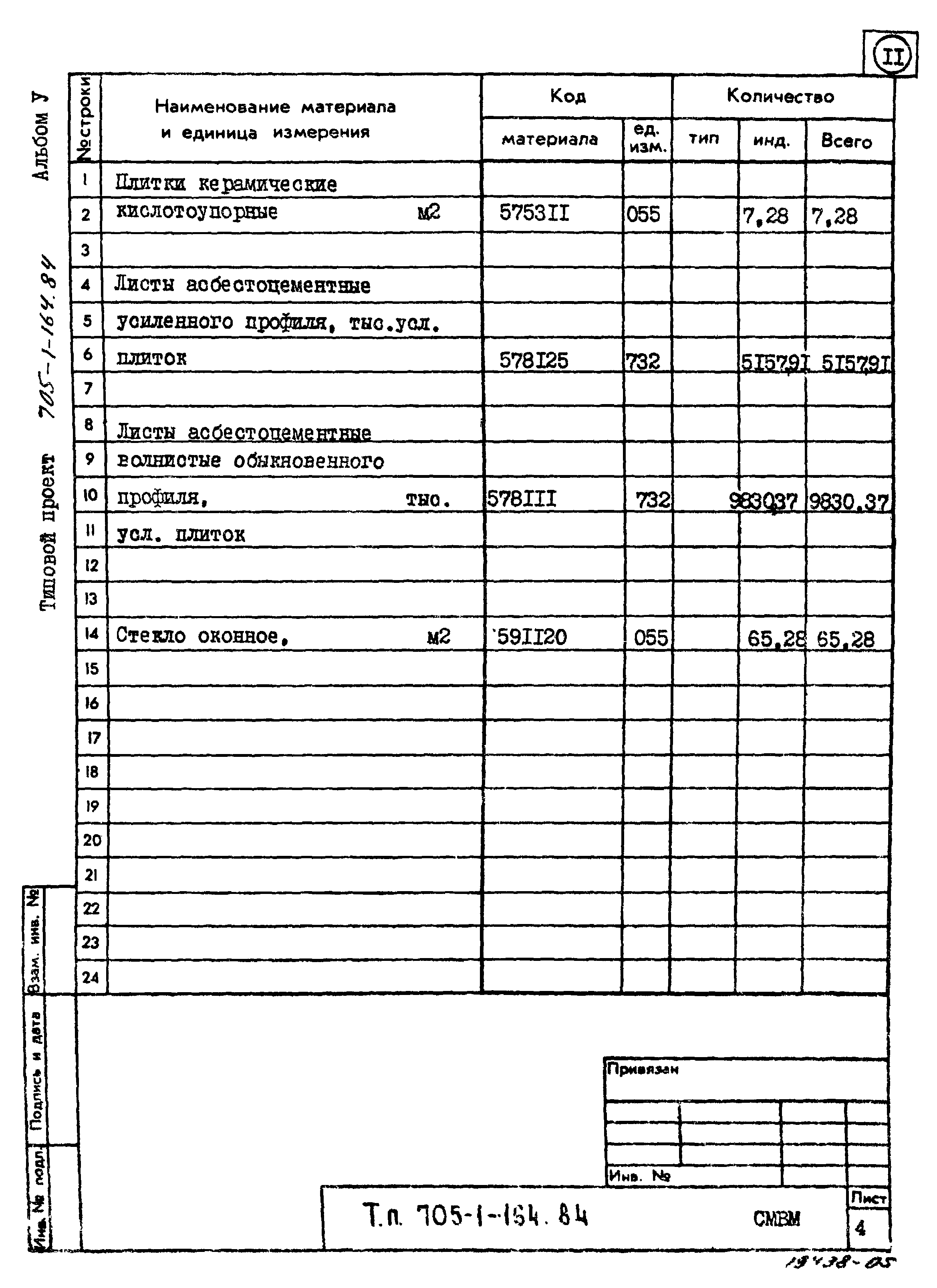 Типовой проект 705-1-164.84