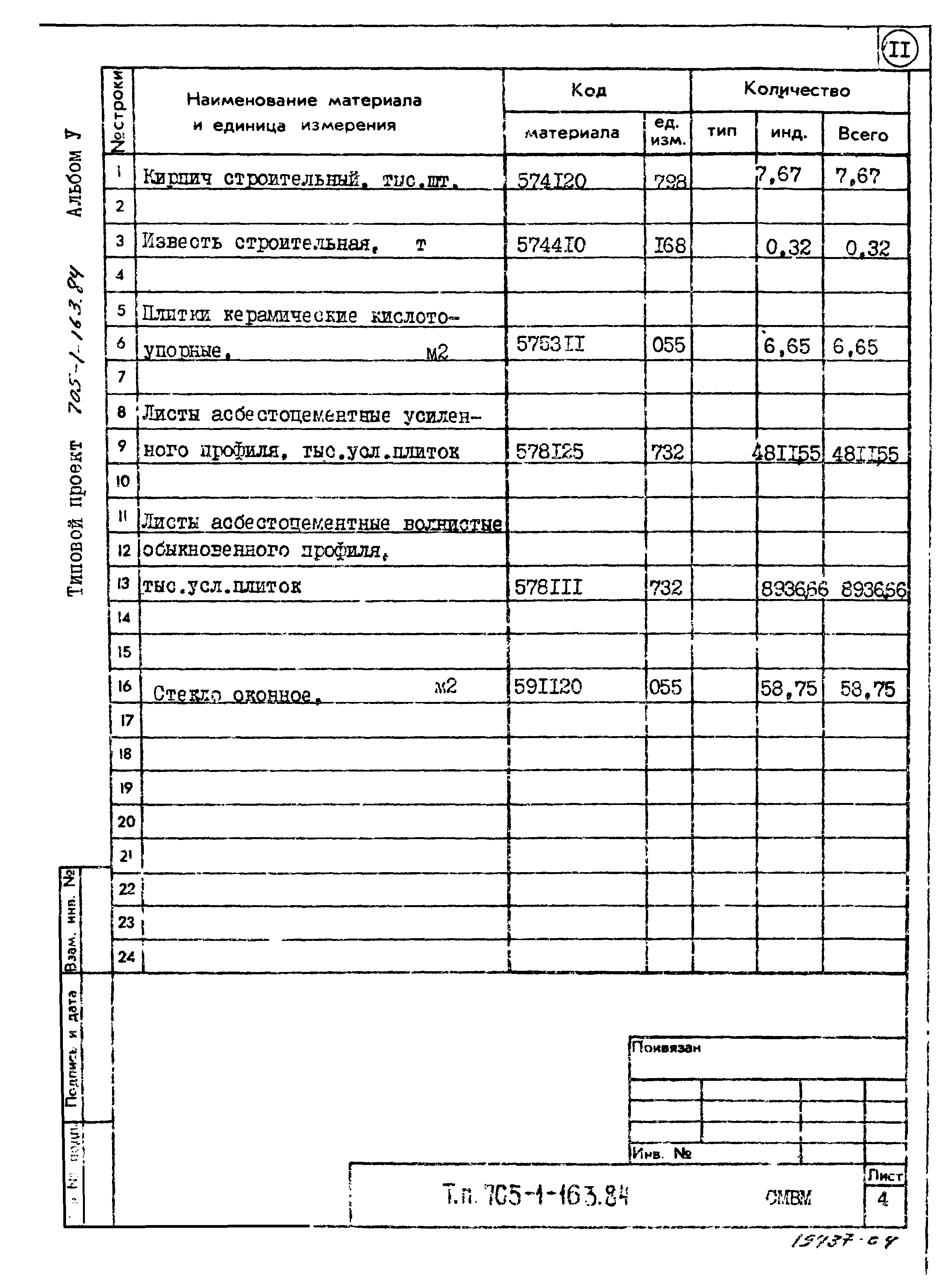 Типовой проект 705-1-163.84