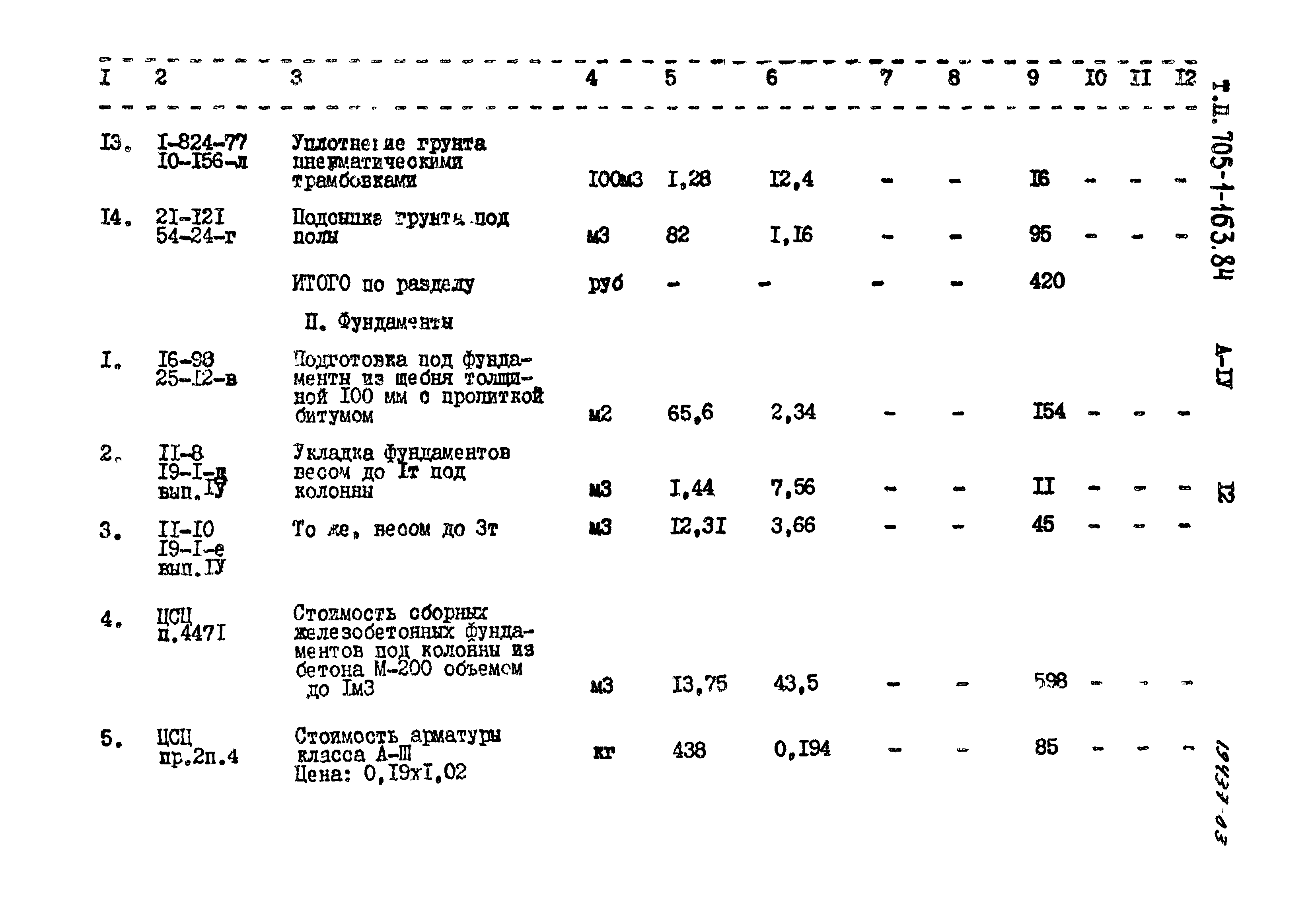 Типовой проект 705-1-163.84