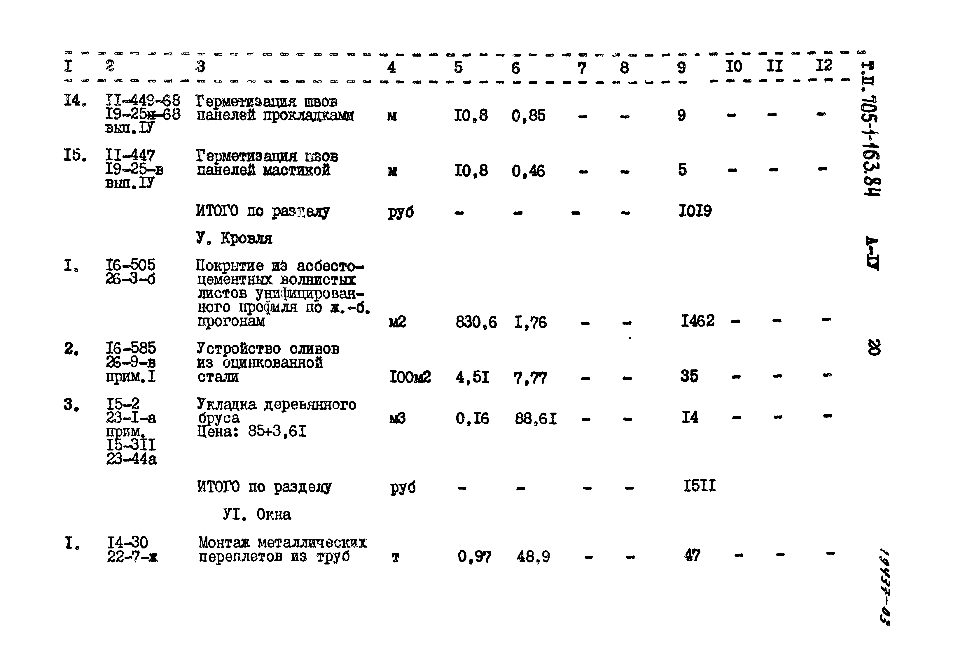 Типовой проект 705-1-163.84