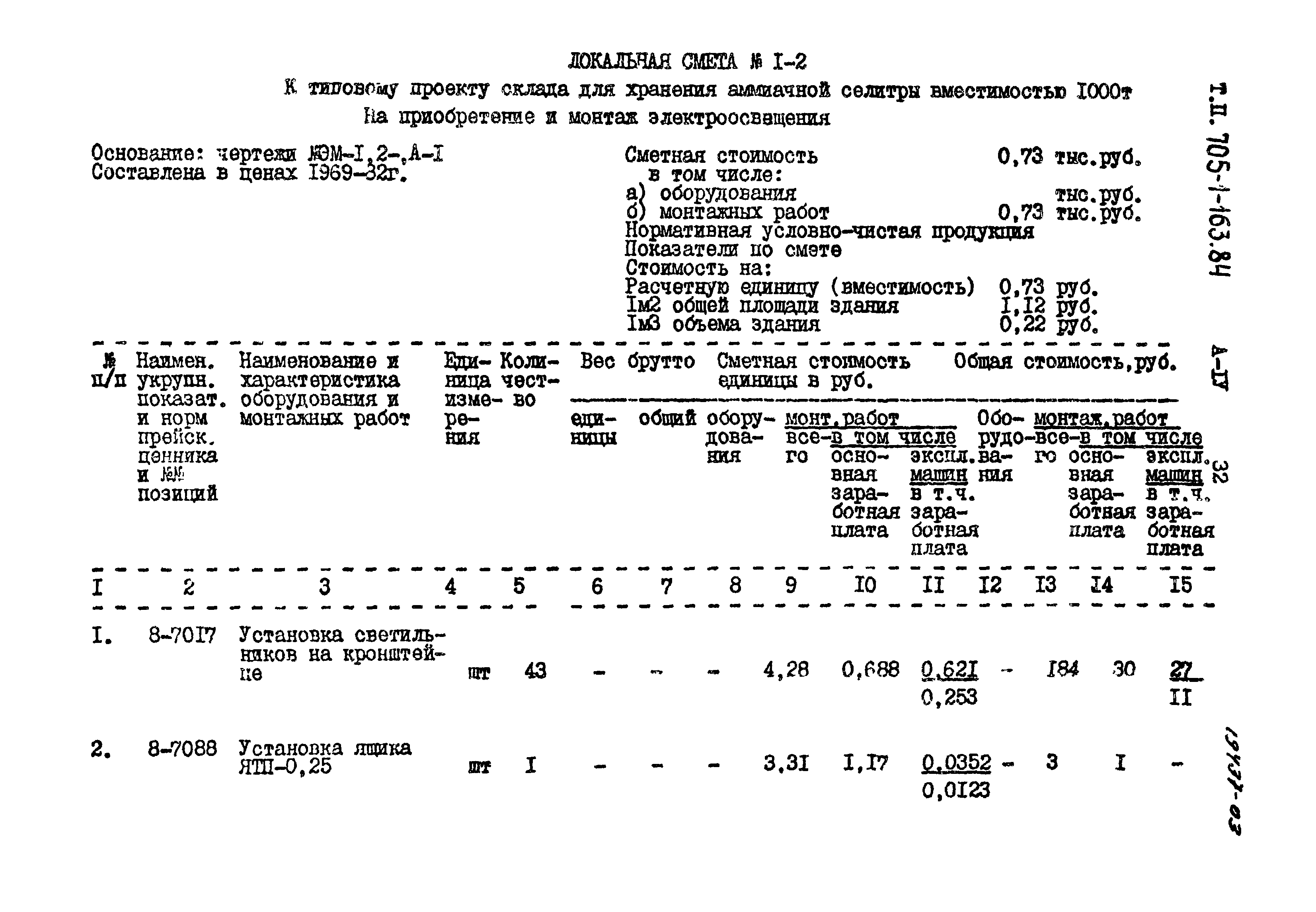 Типовой проект 705-1-163.84