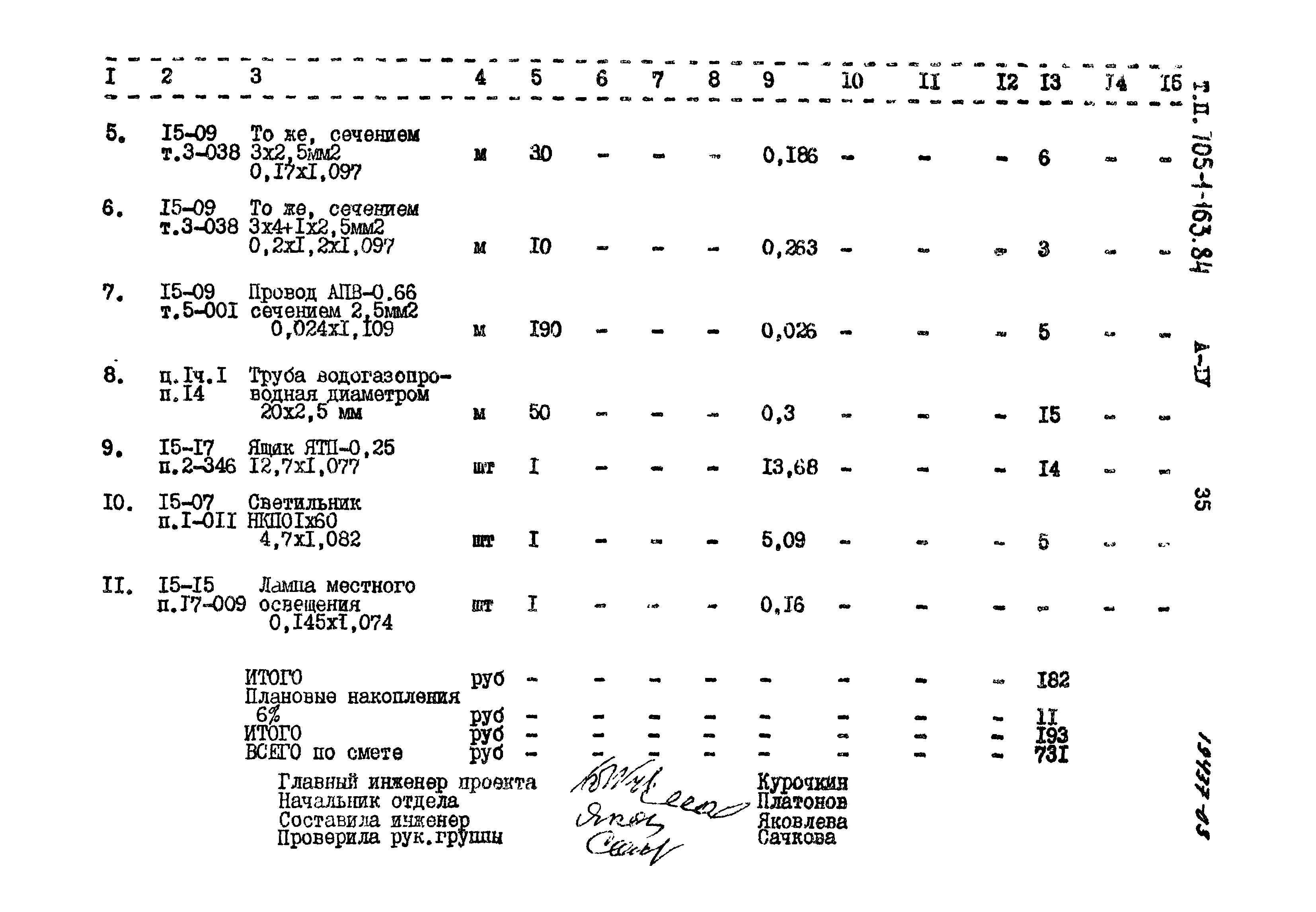 Типовой проект 705-1-163.84