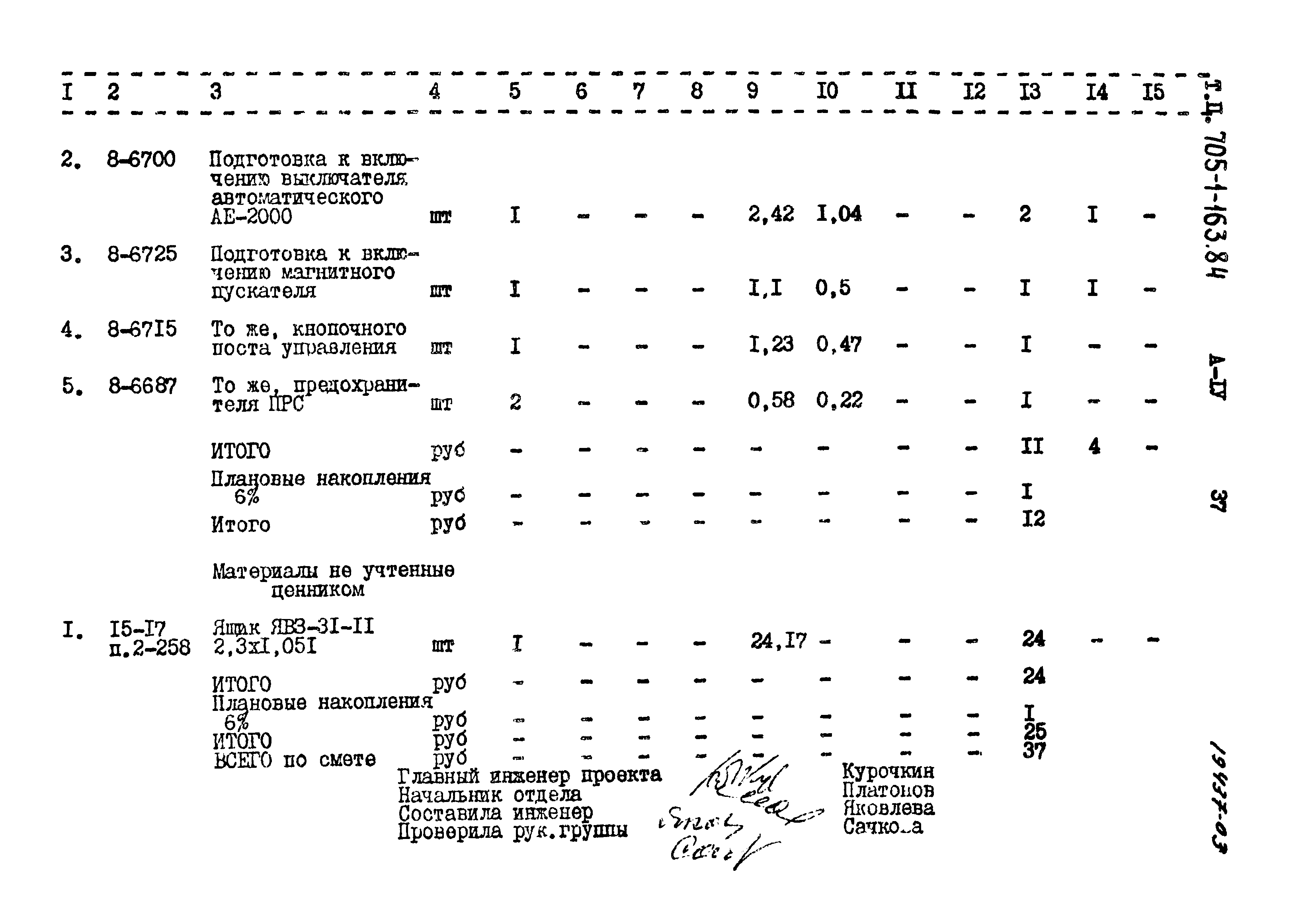 Типовой проект 705-1-163.84