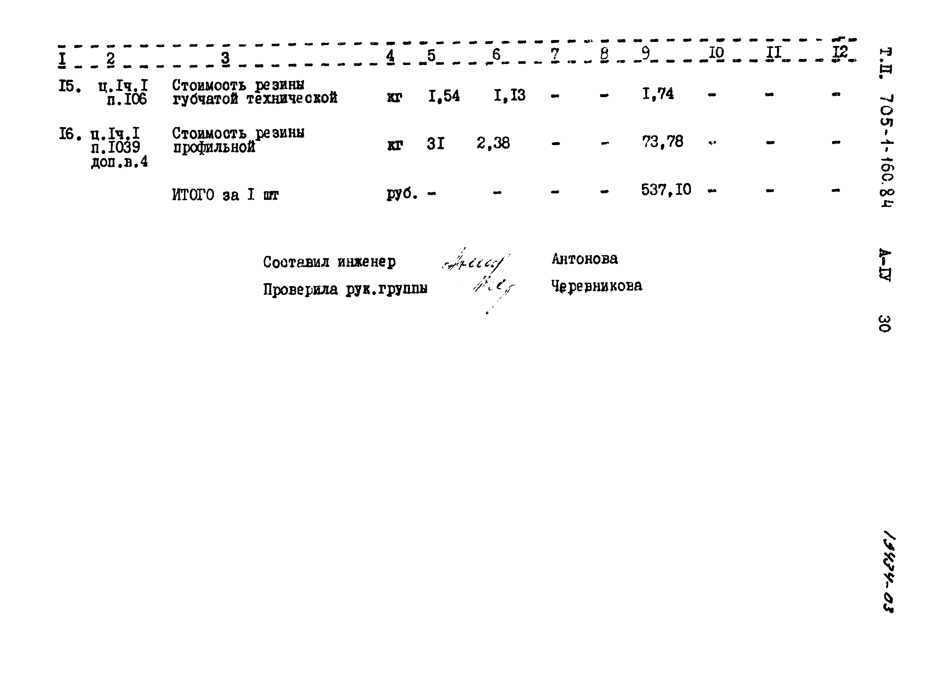 Типовой проект 705-1-160.84