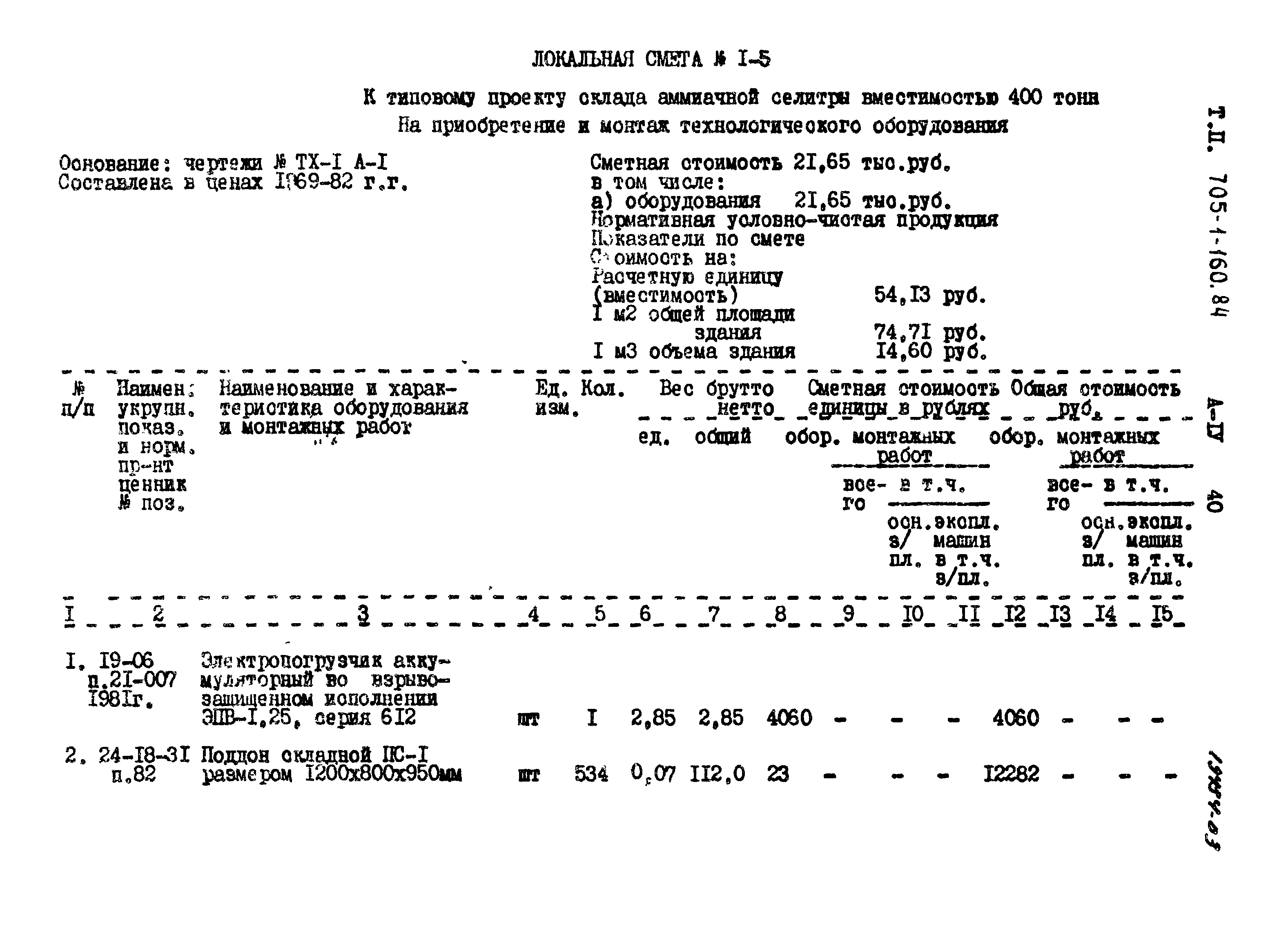 Типовой проект 705-1-160.84