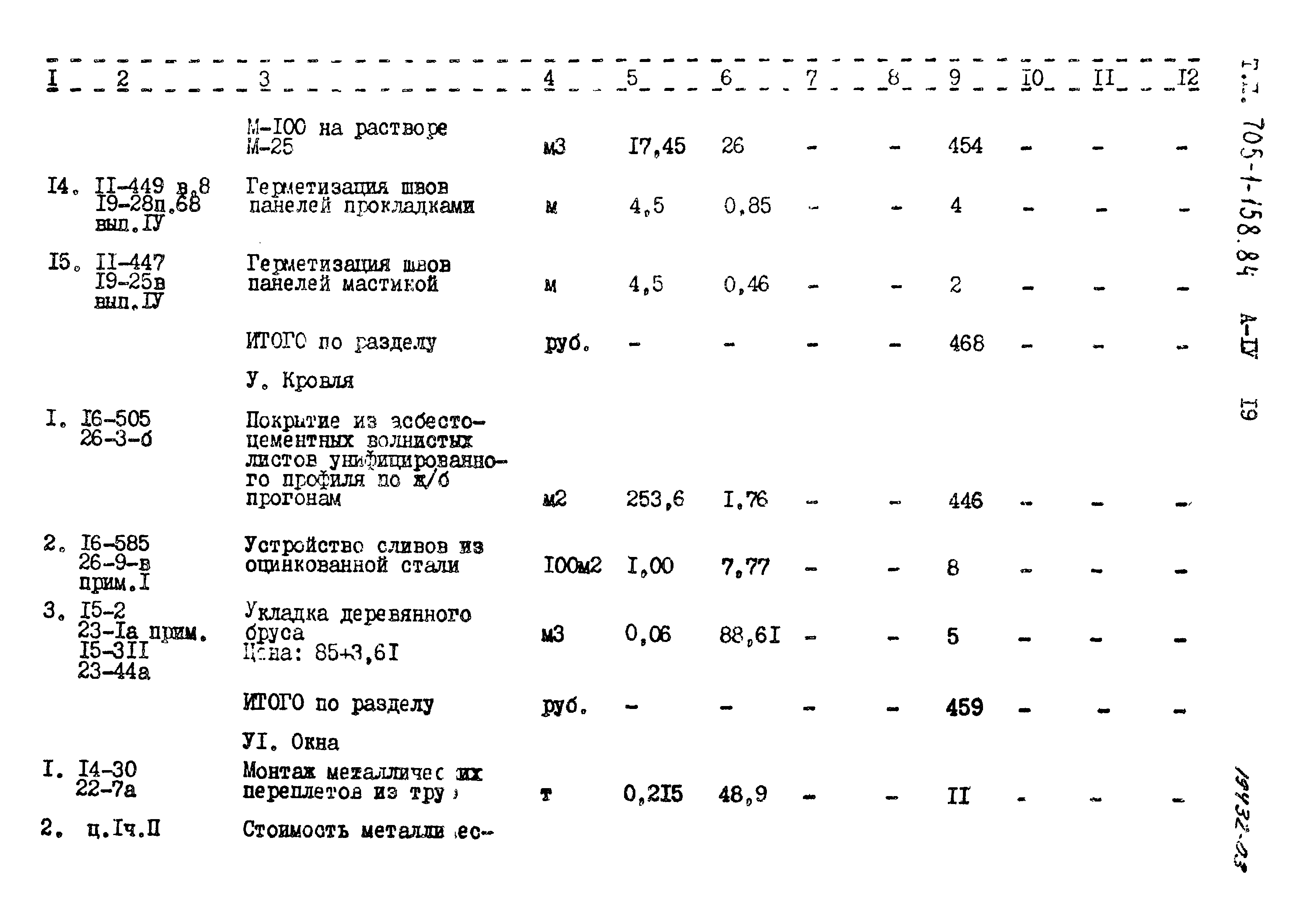 Типовой проект 705-1-158.84