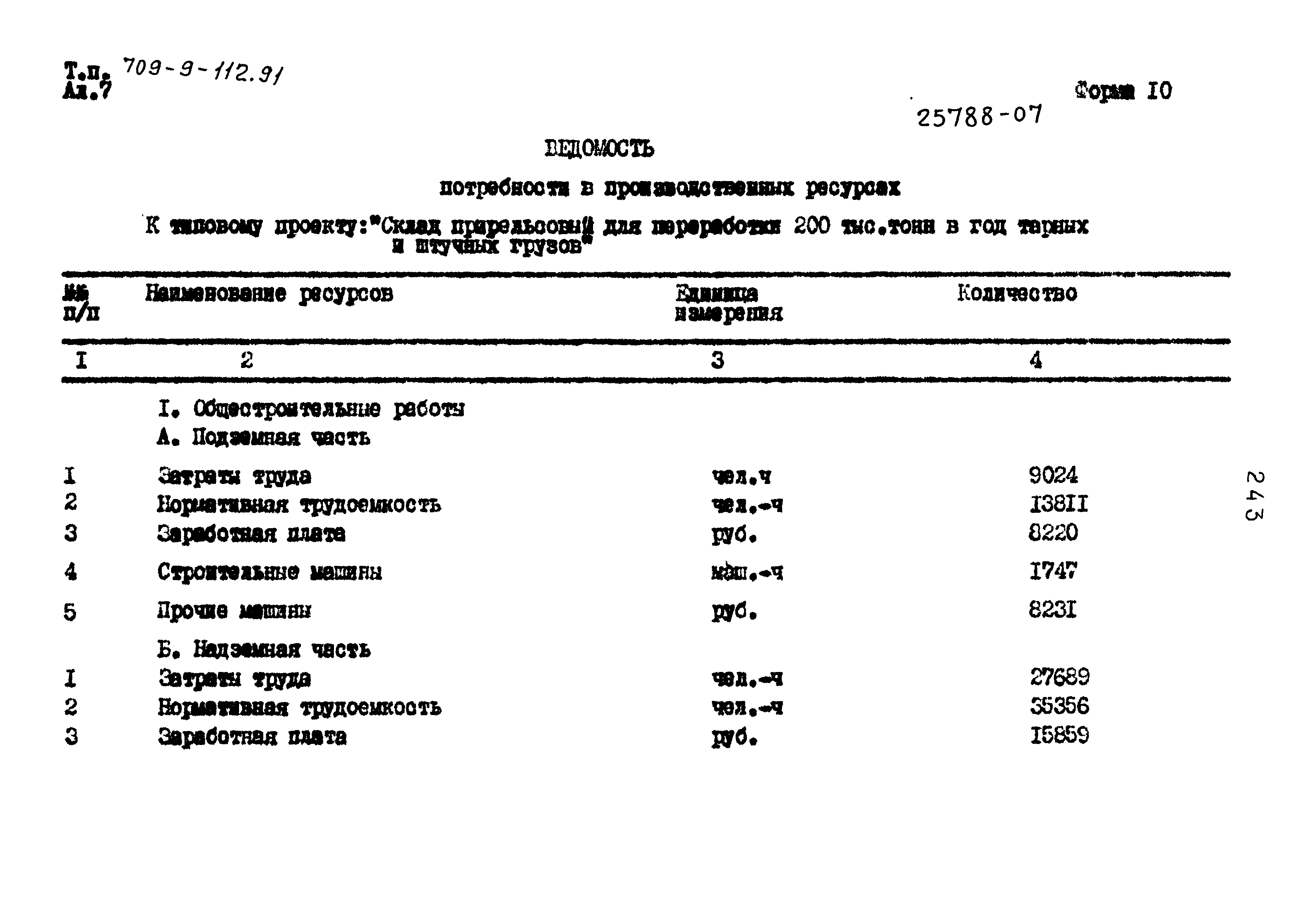 Типовой проект 709-9-112.91