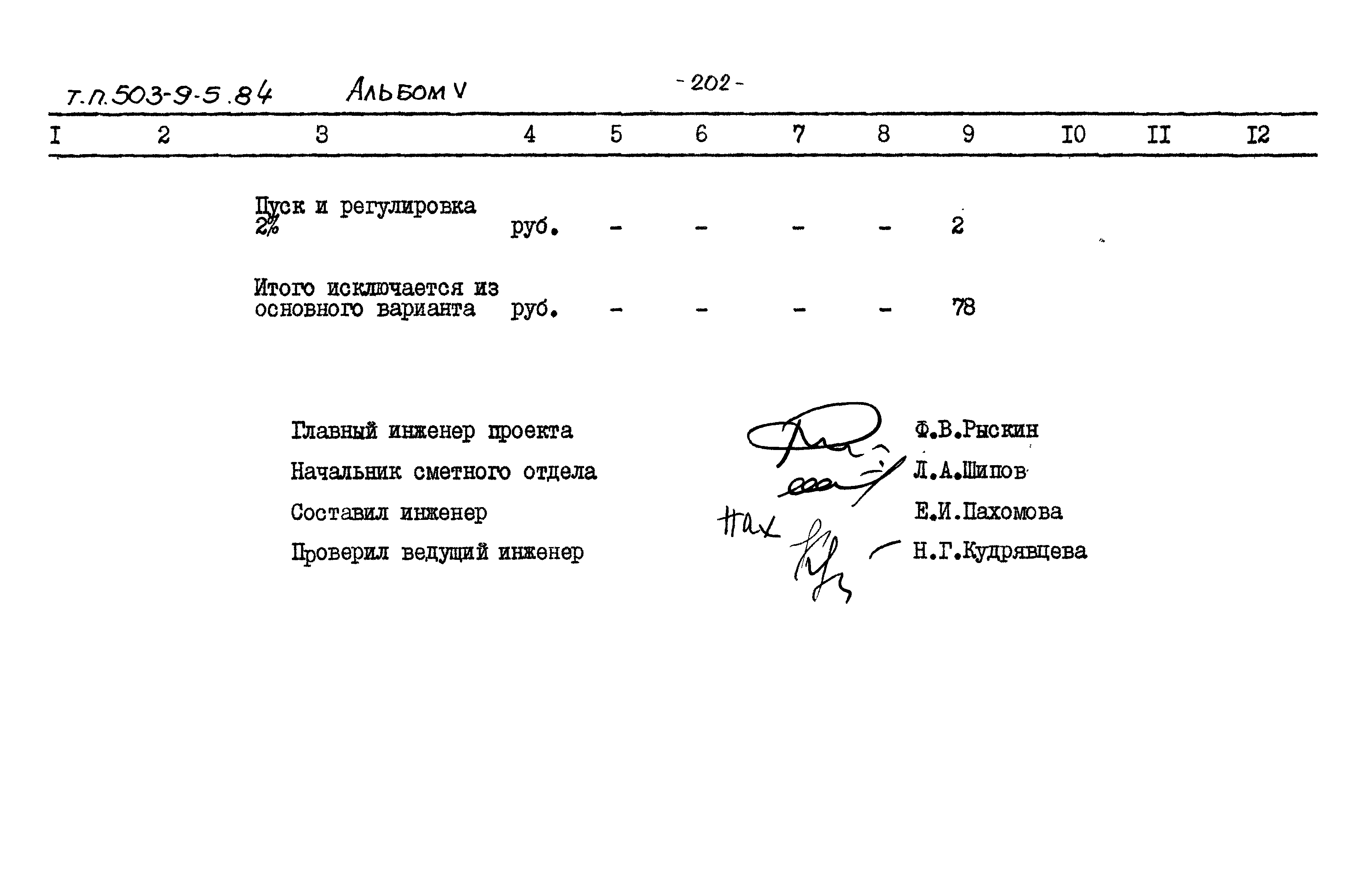 Типовой проект 503-9-5.84
