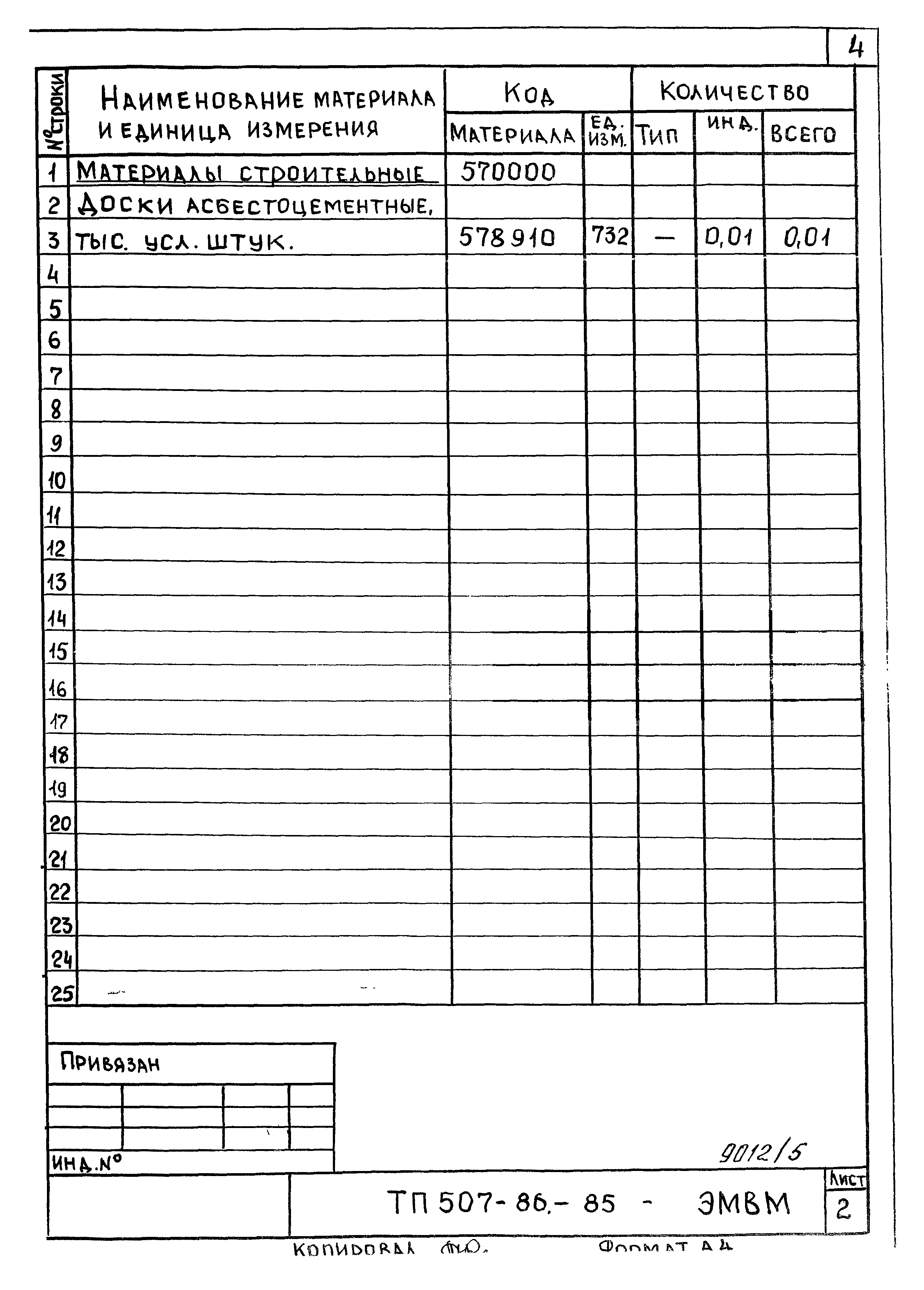 Типовой проект 507-86.85