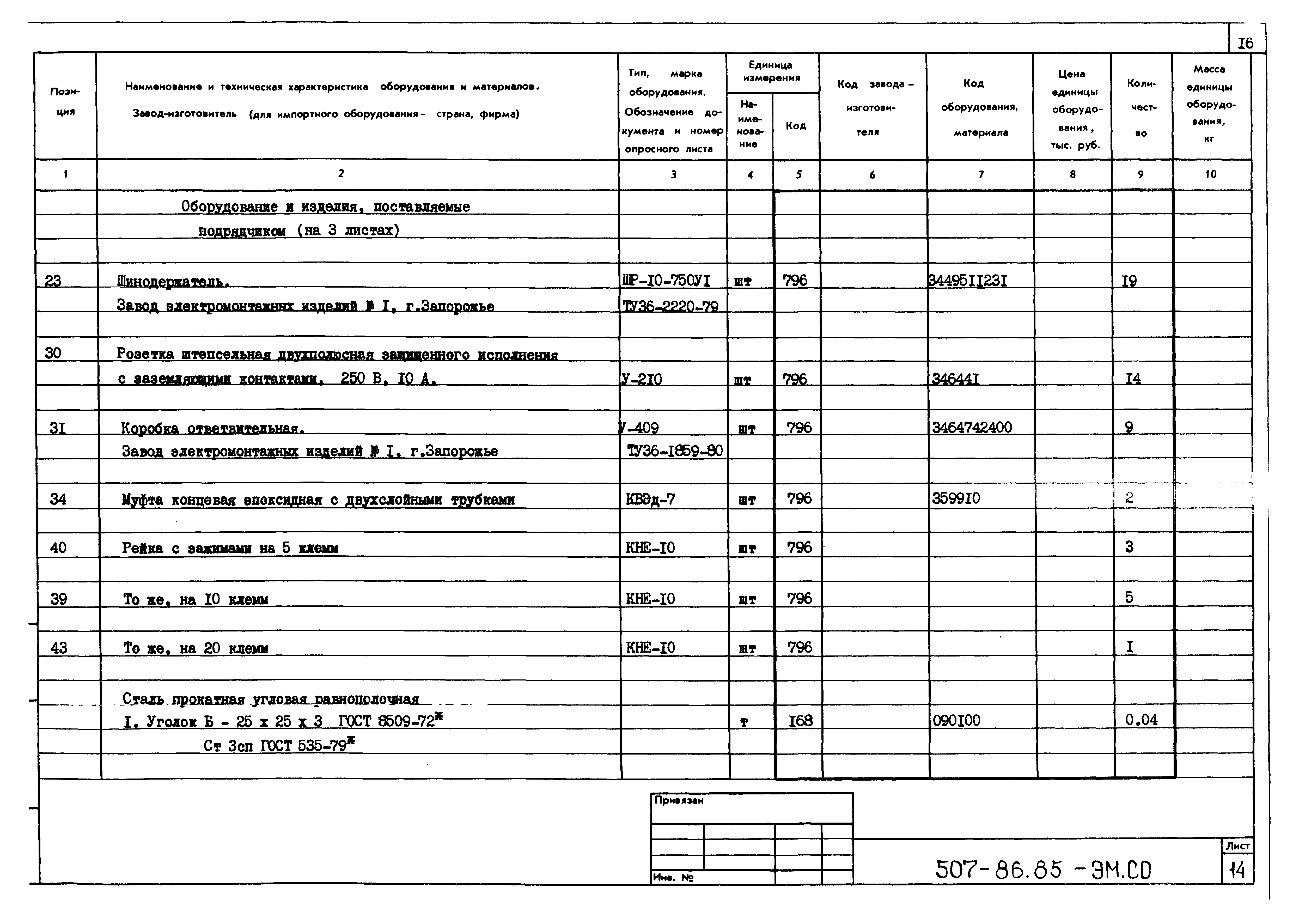 Типовой проект 507-86.85