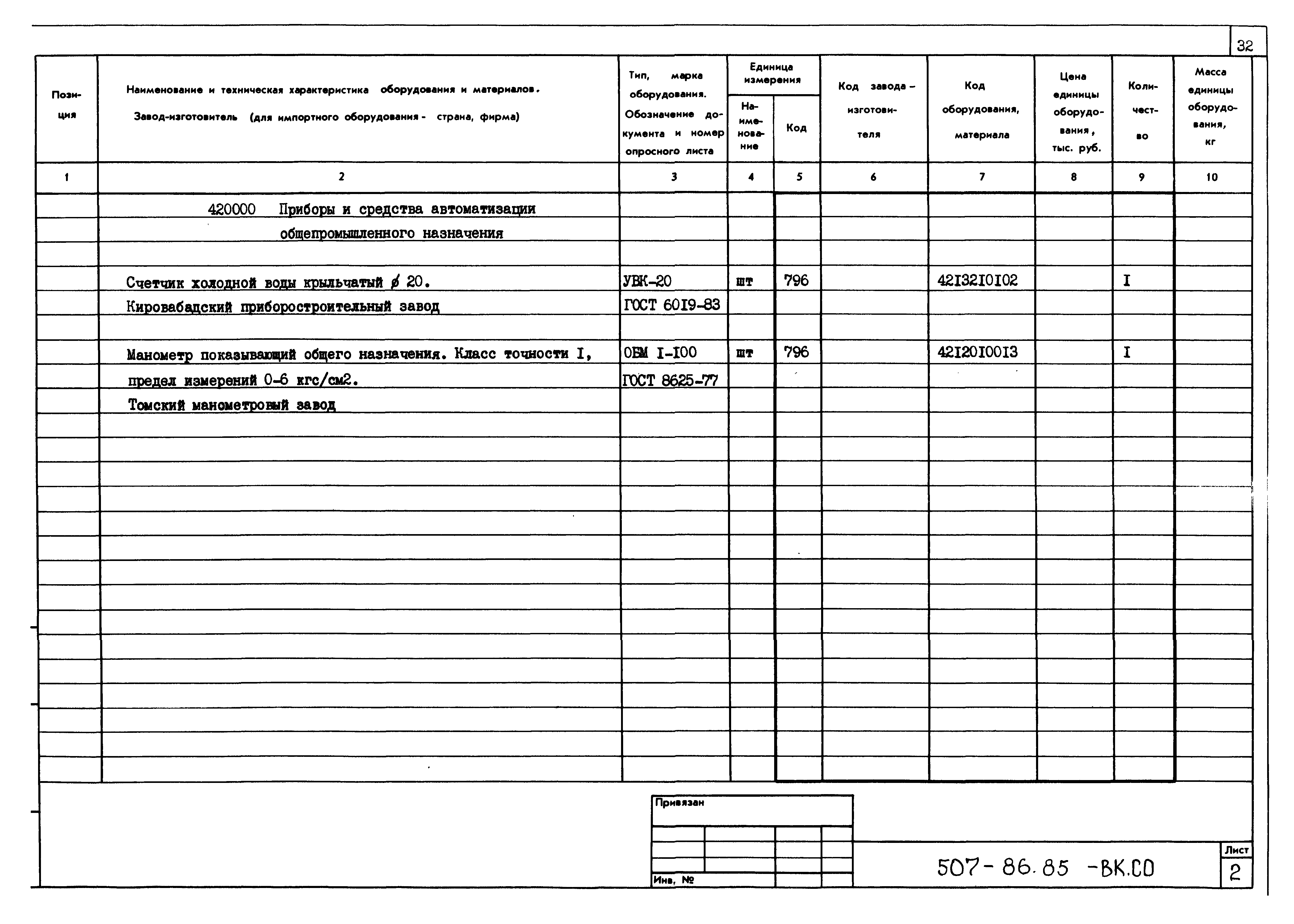 Типовой проект 507-86.85