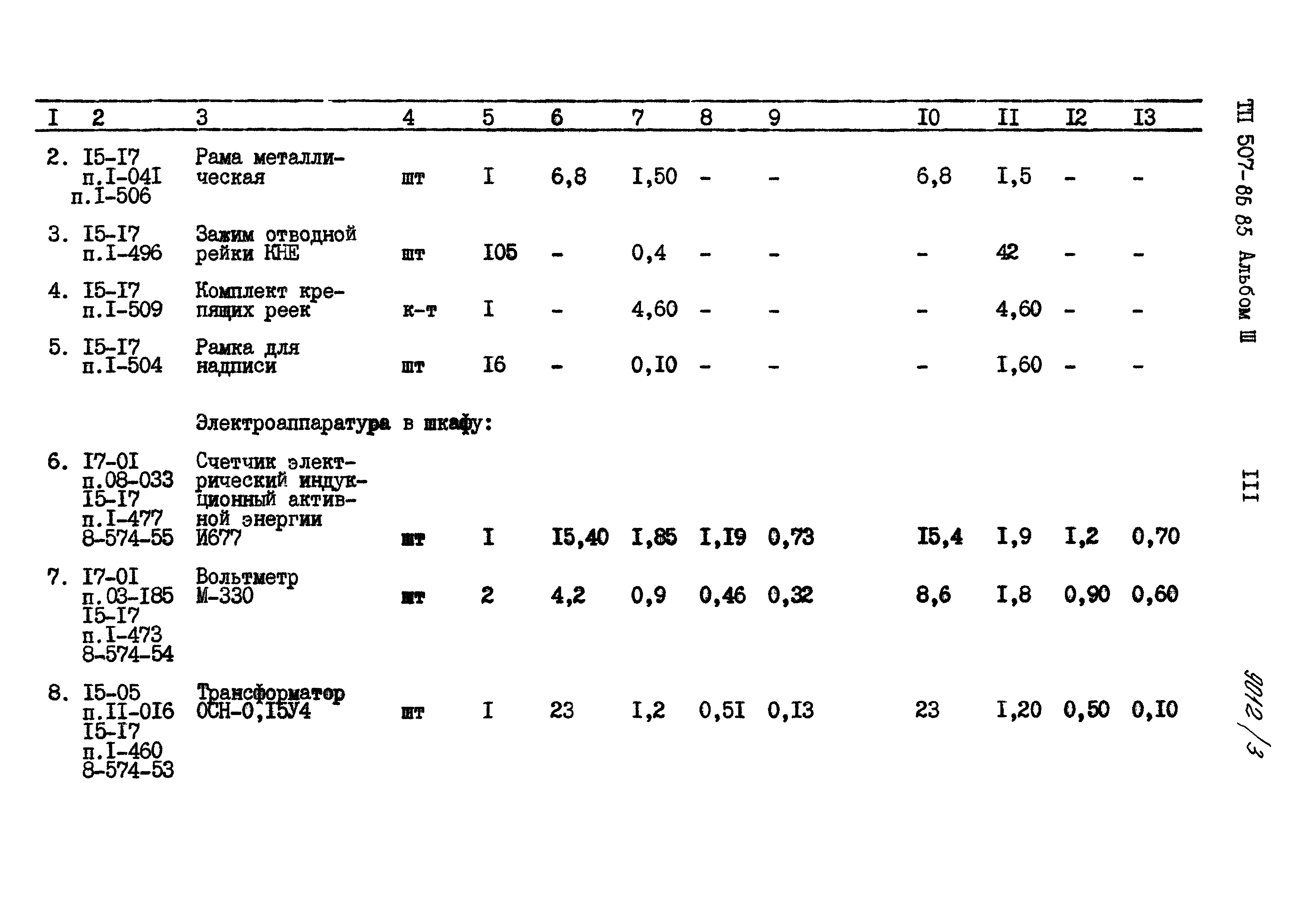 Типовой проект 507-86.85