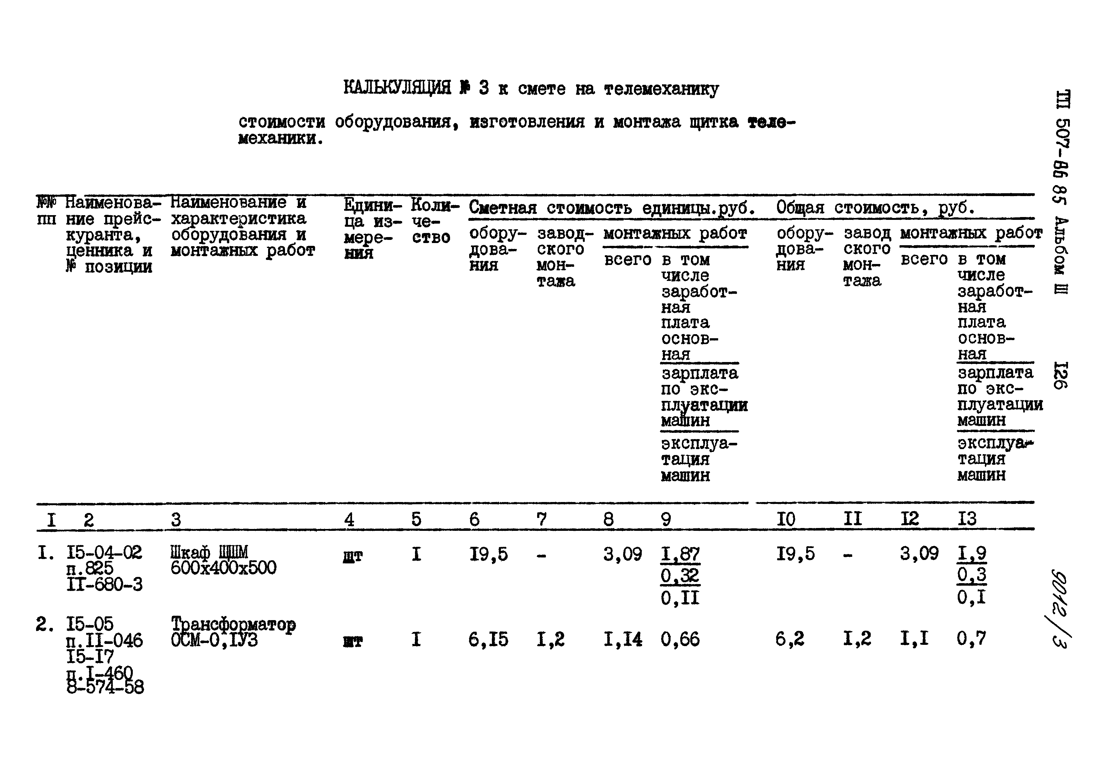 Типовой проект 507-86.85