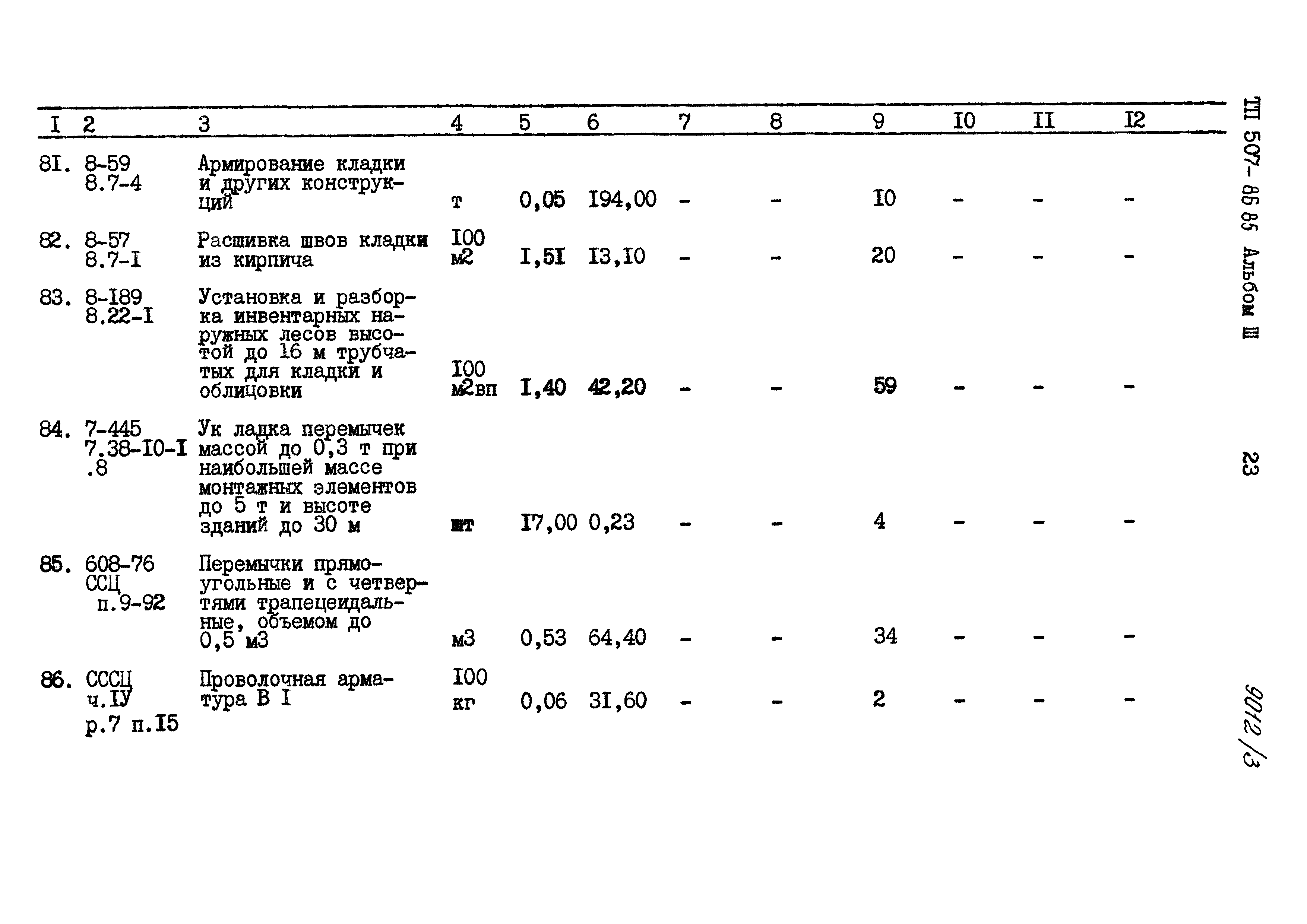 Типовой проект 507-86.85