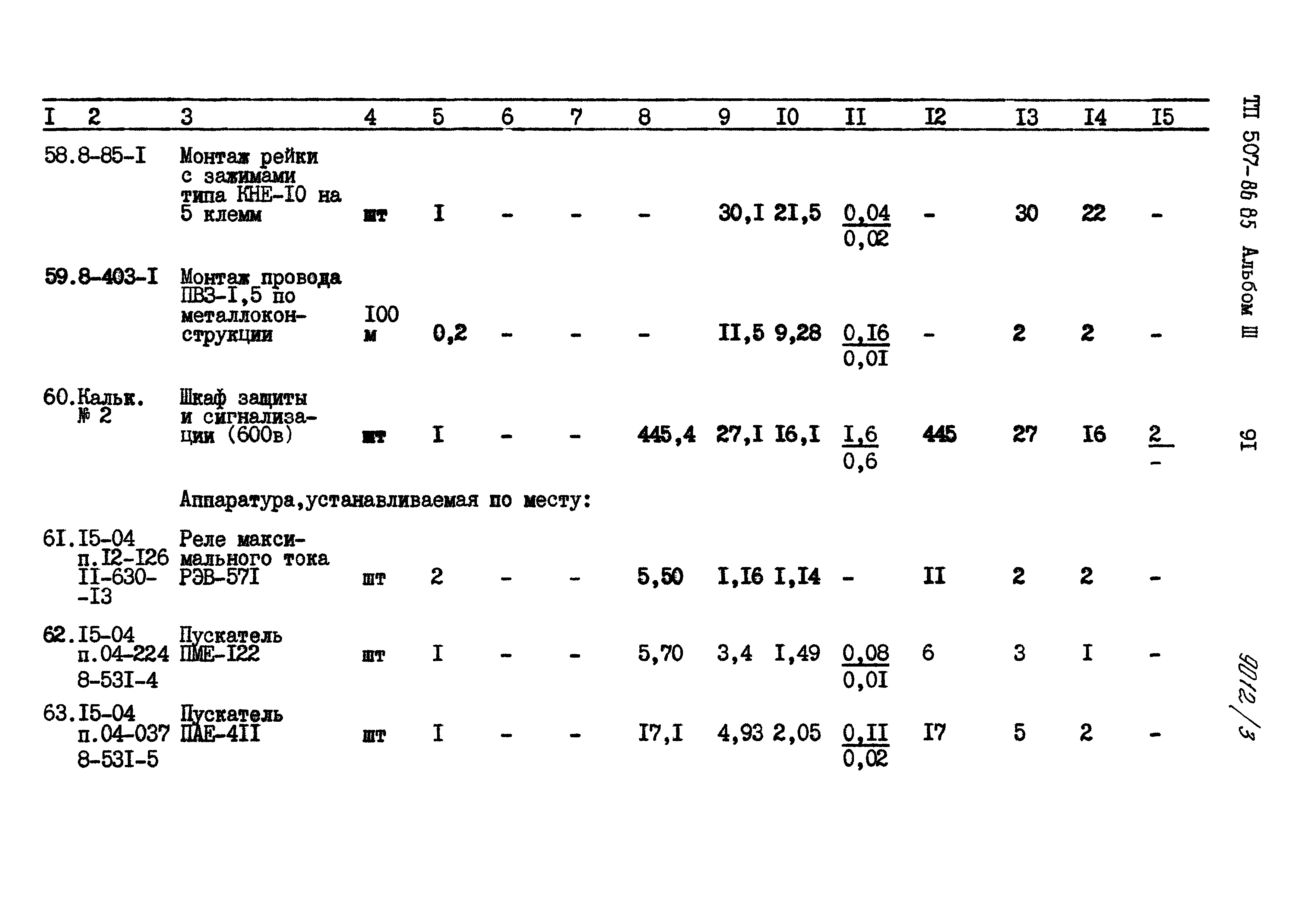 Типовой проект 507-86.85