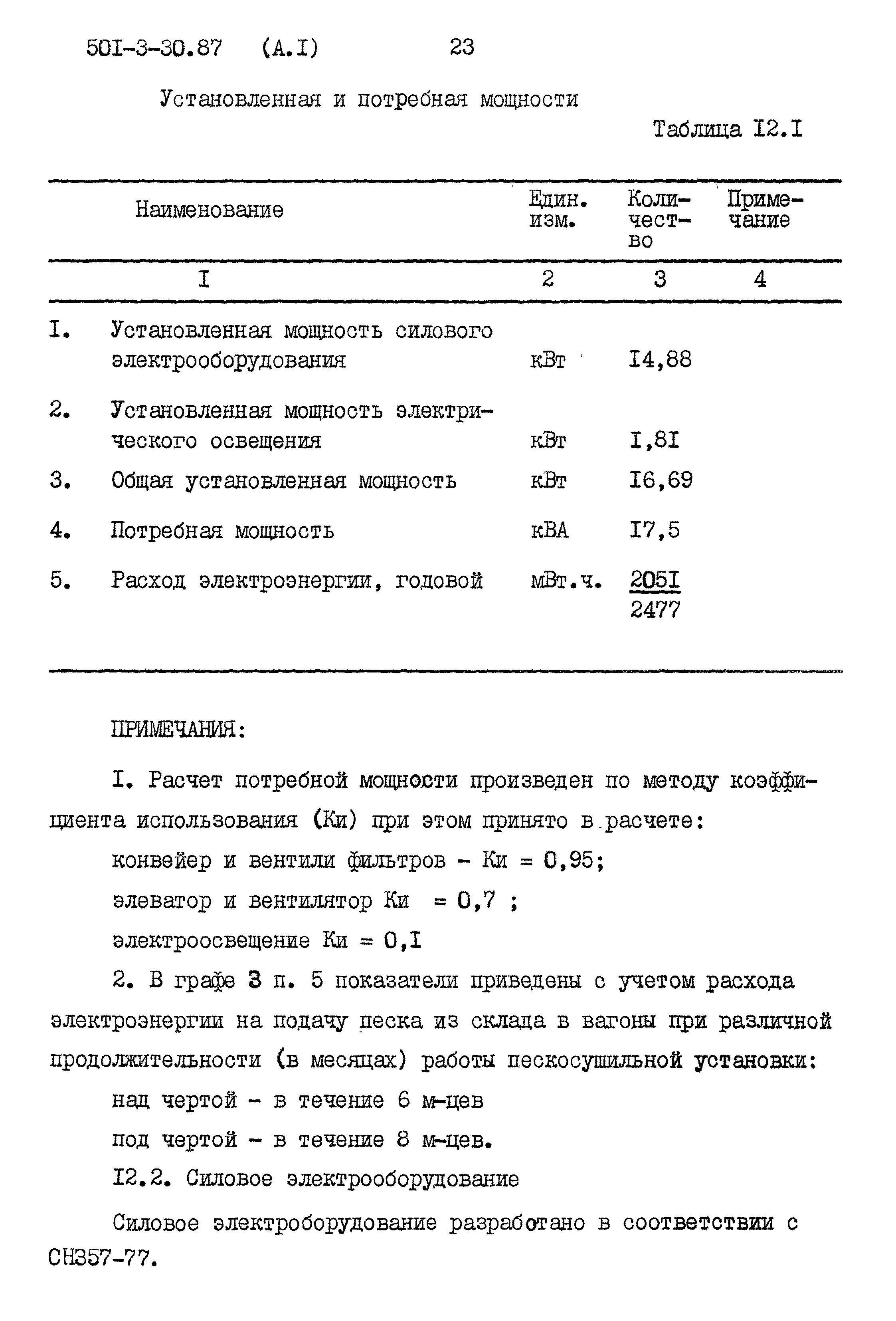 Типовой проект 501-3-30.87