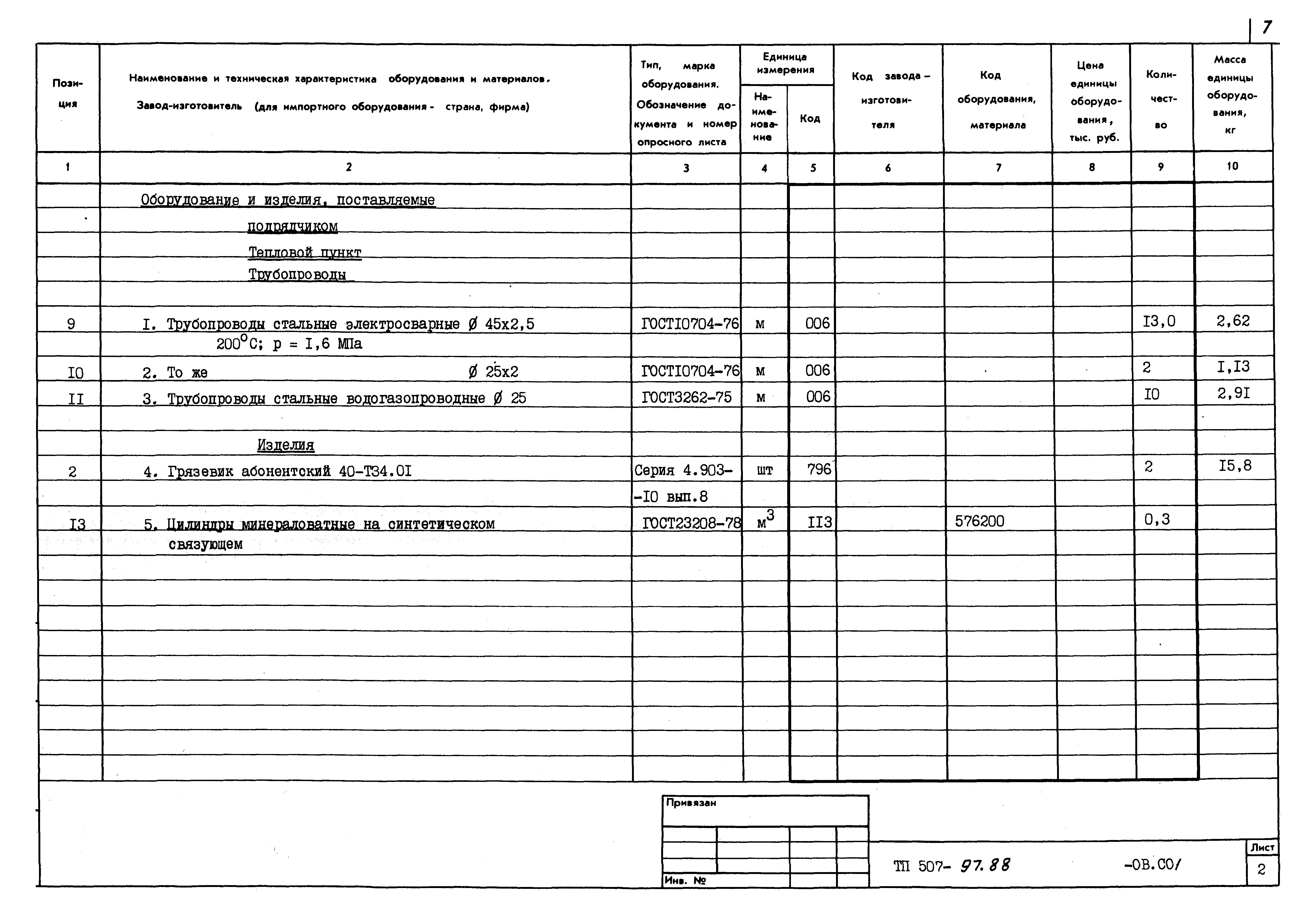 Типовой проект 507-97.88
