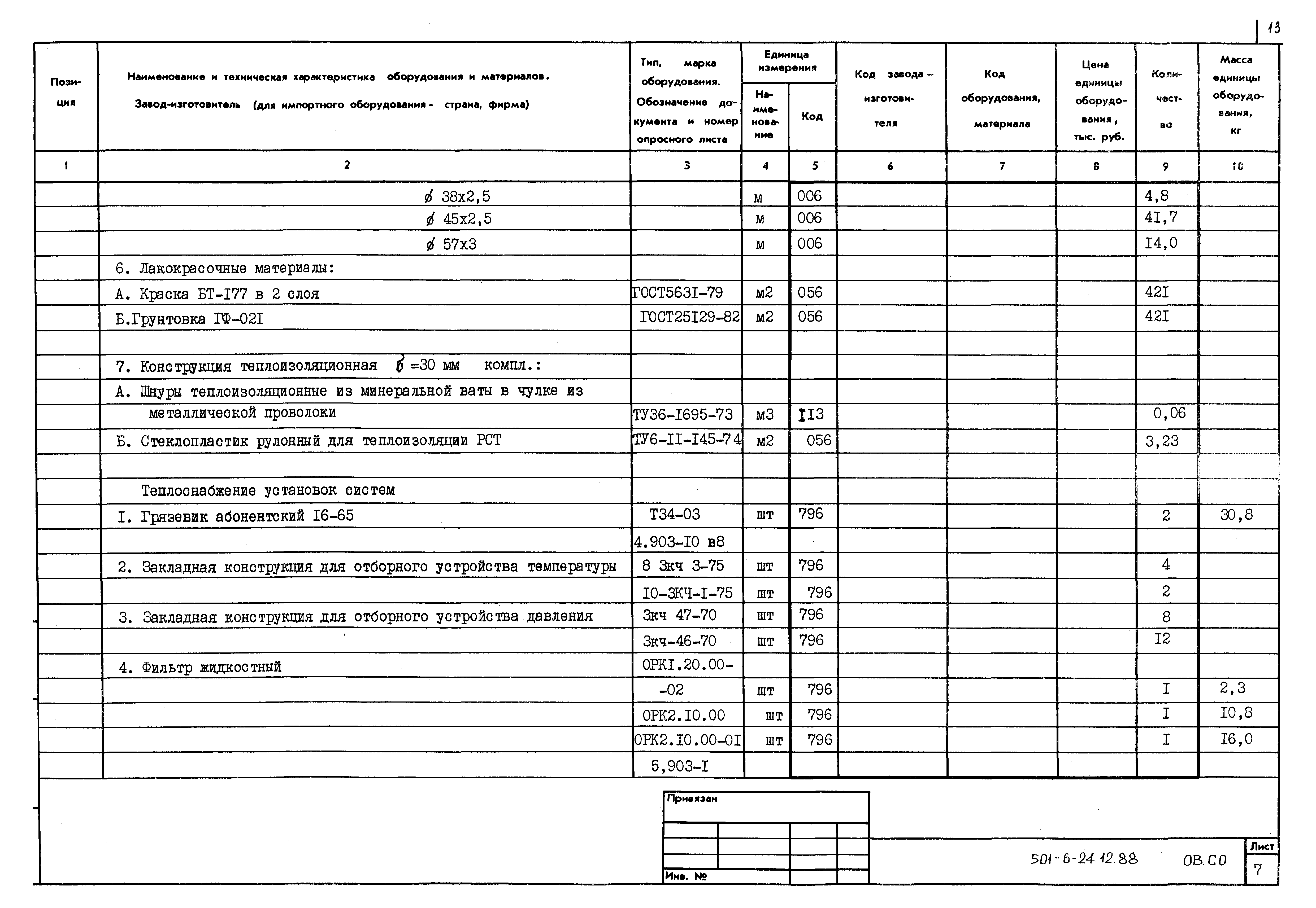 Типовой проект 501-6-24.12.88