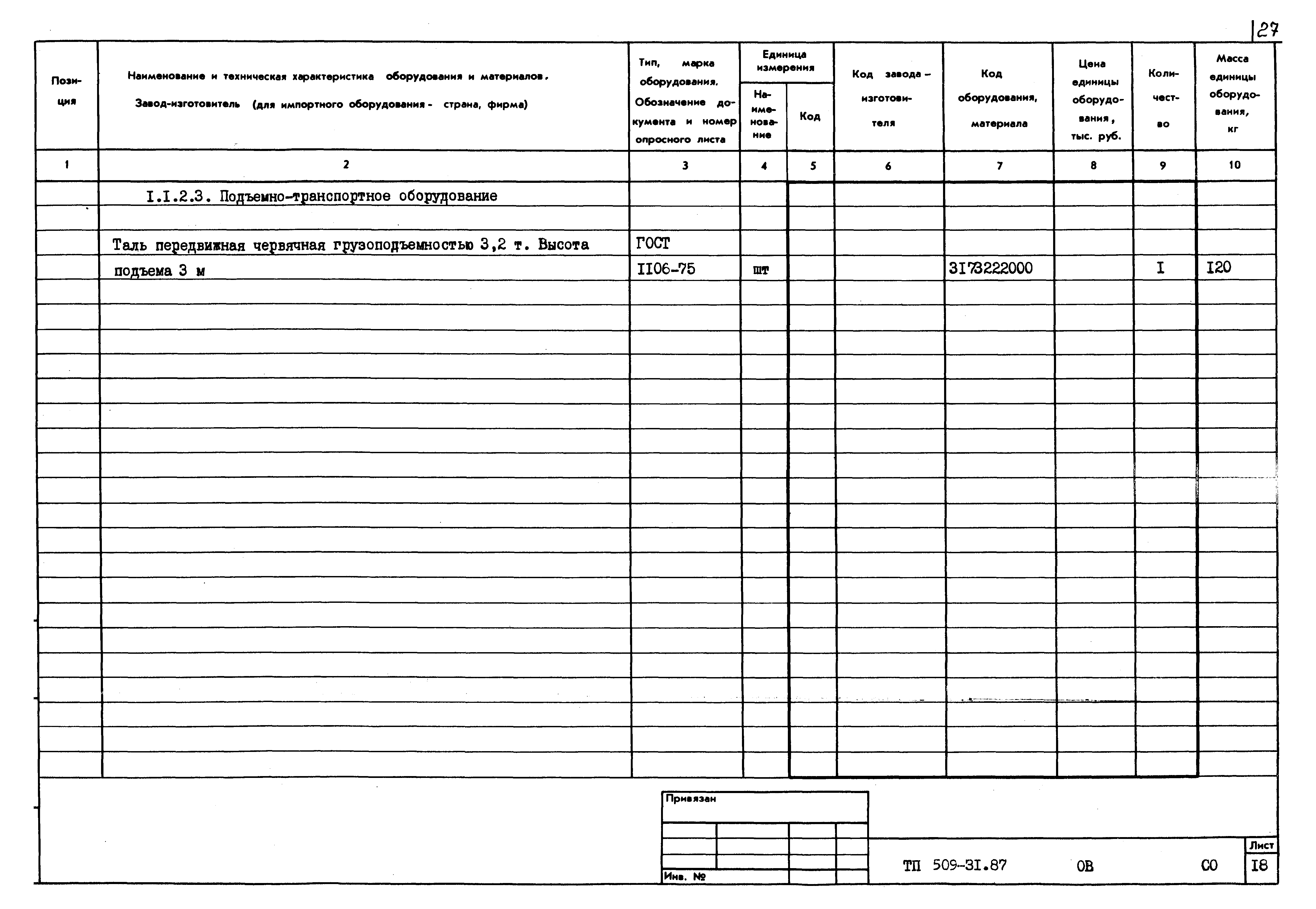 Типовой проект 509-31.87