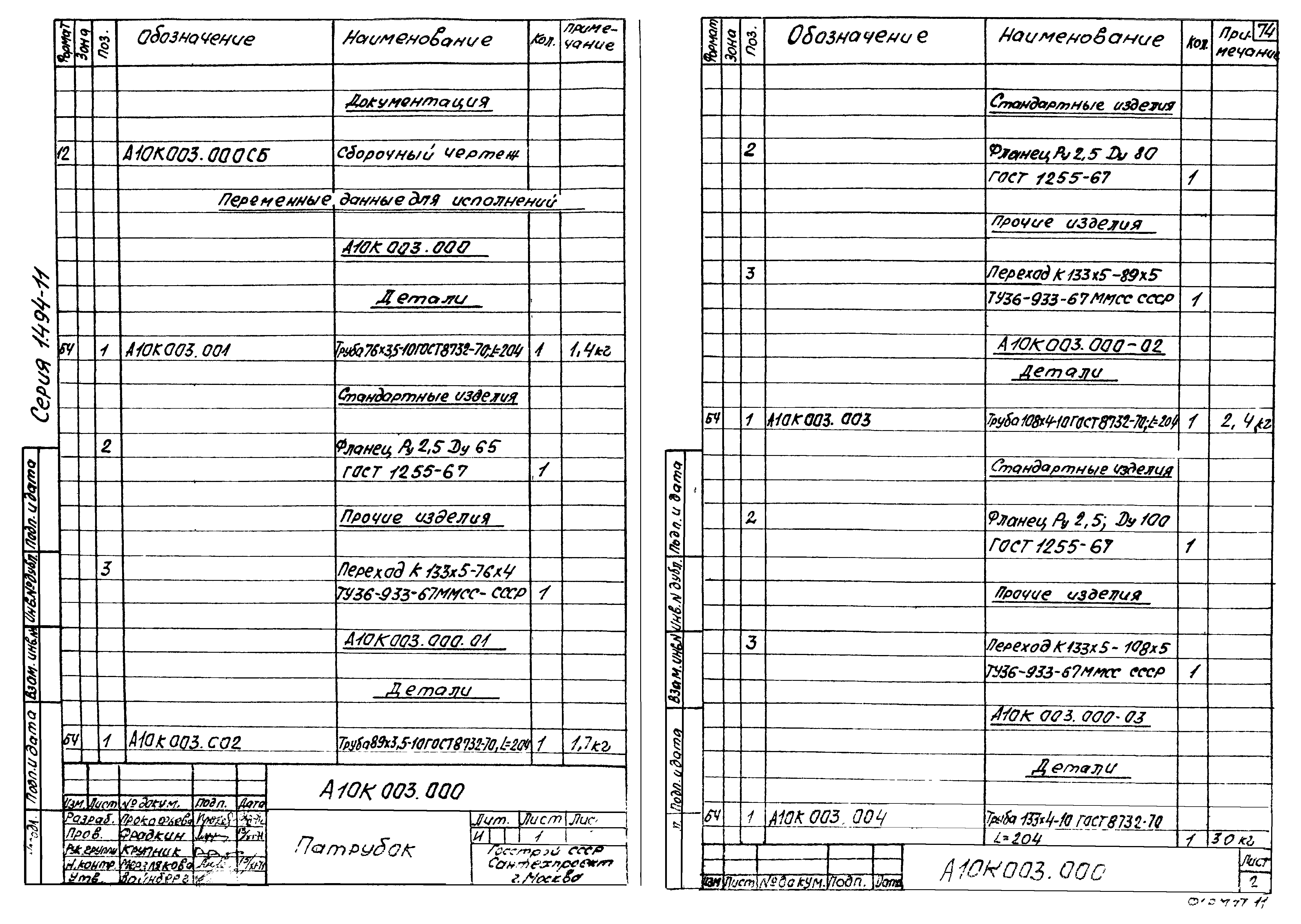 Серия 1.494-11