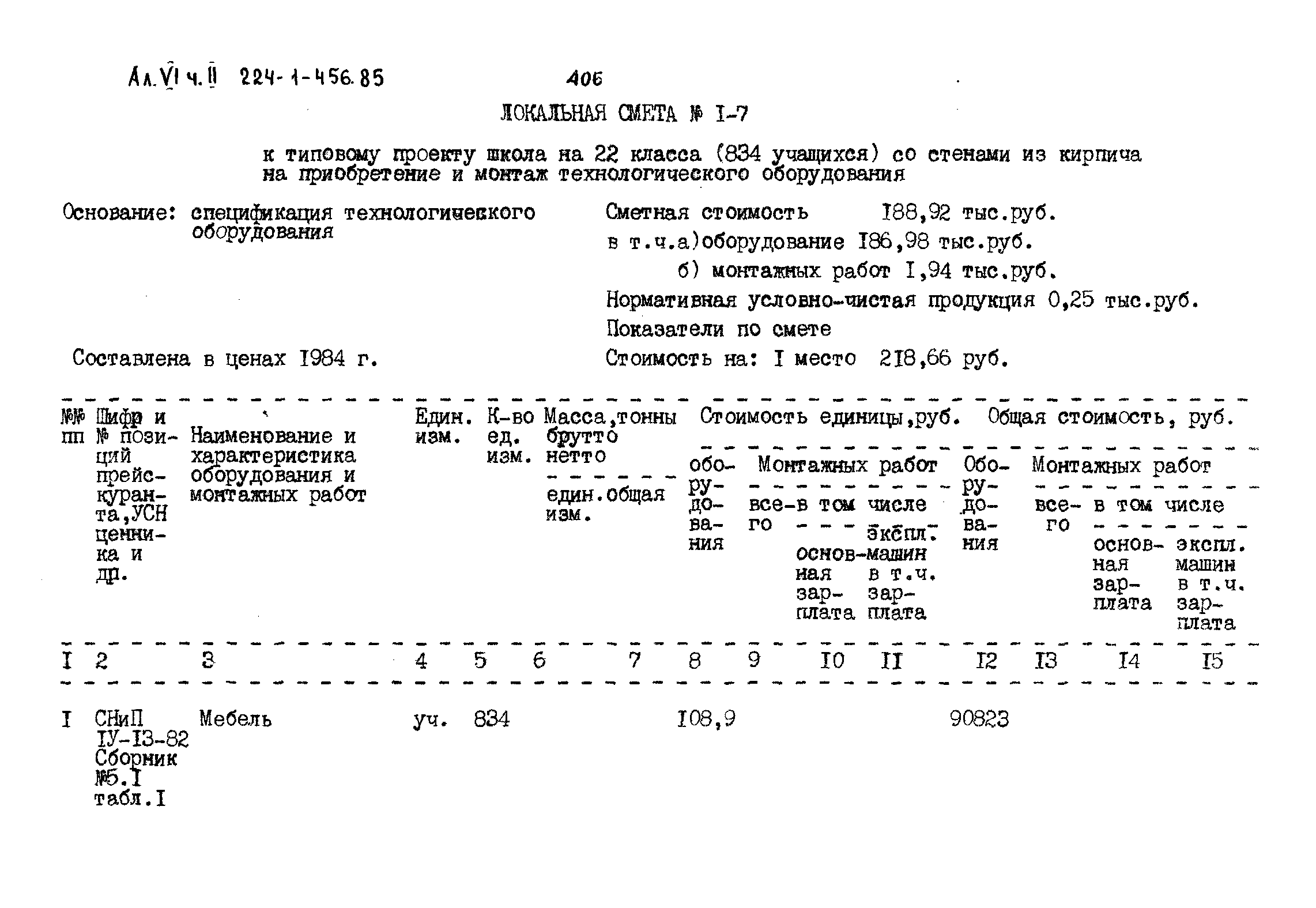 Типовой проект 224-1-456.85