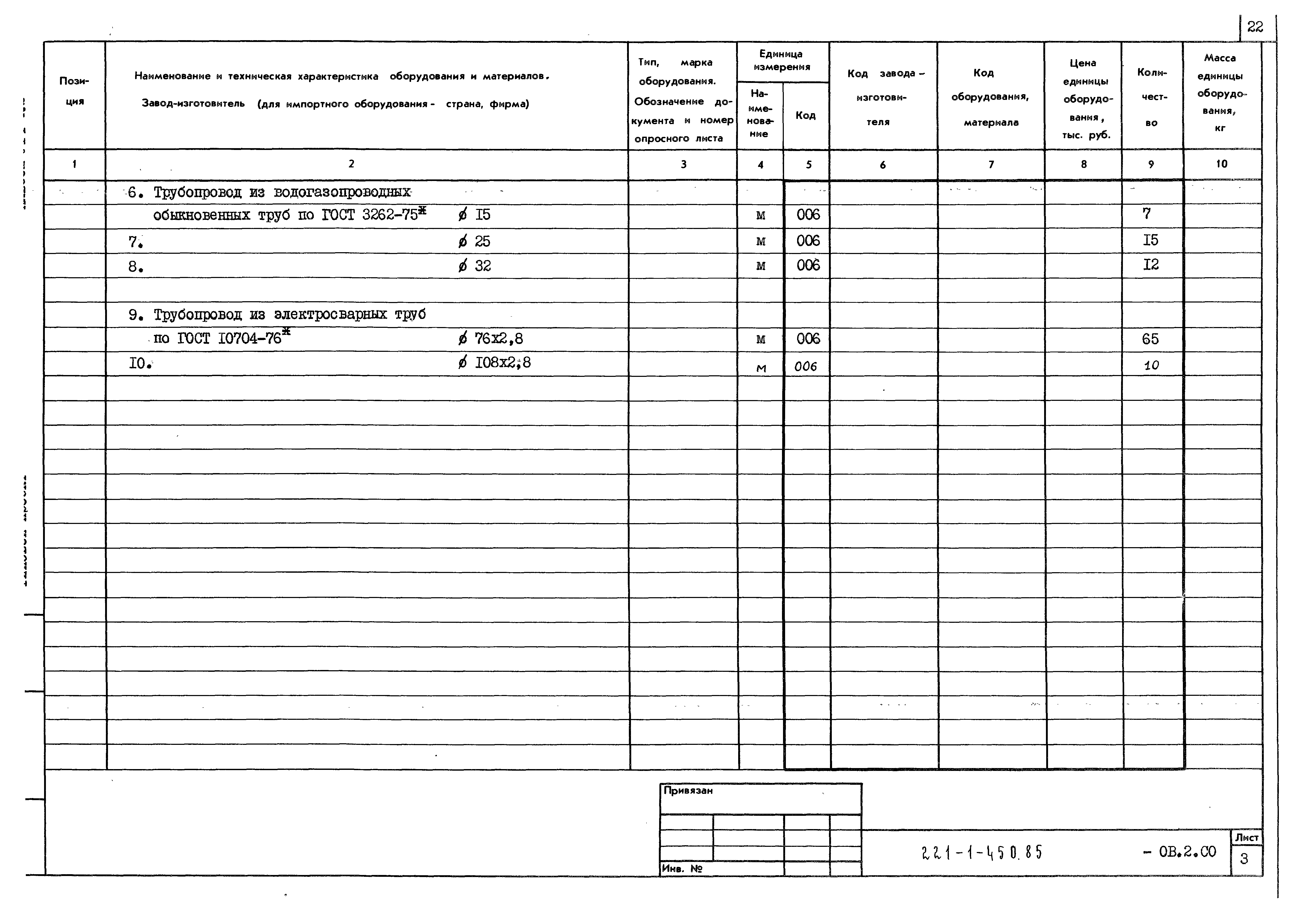 Типовой проект 221-1-450.85