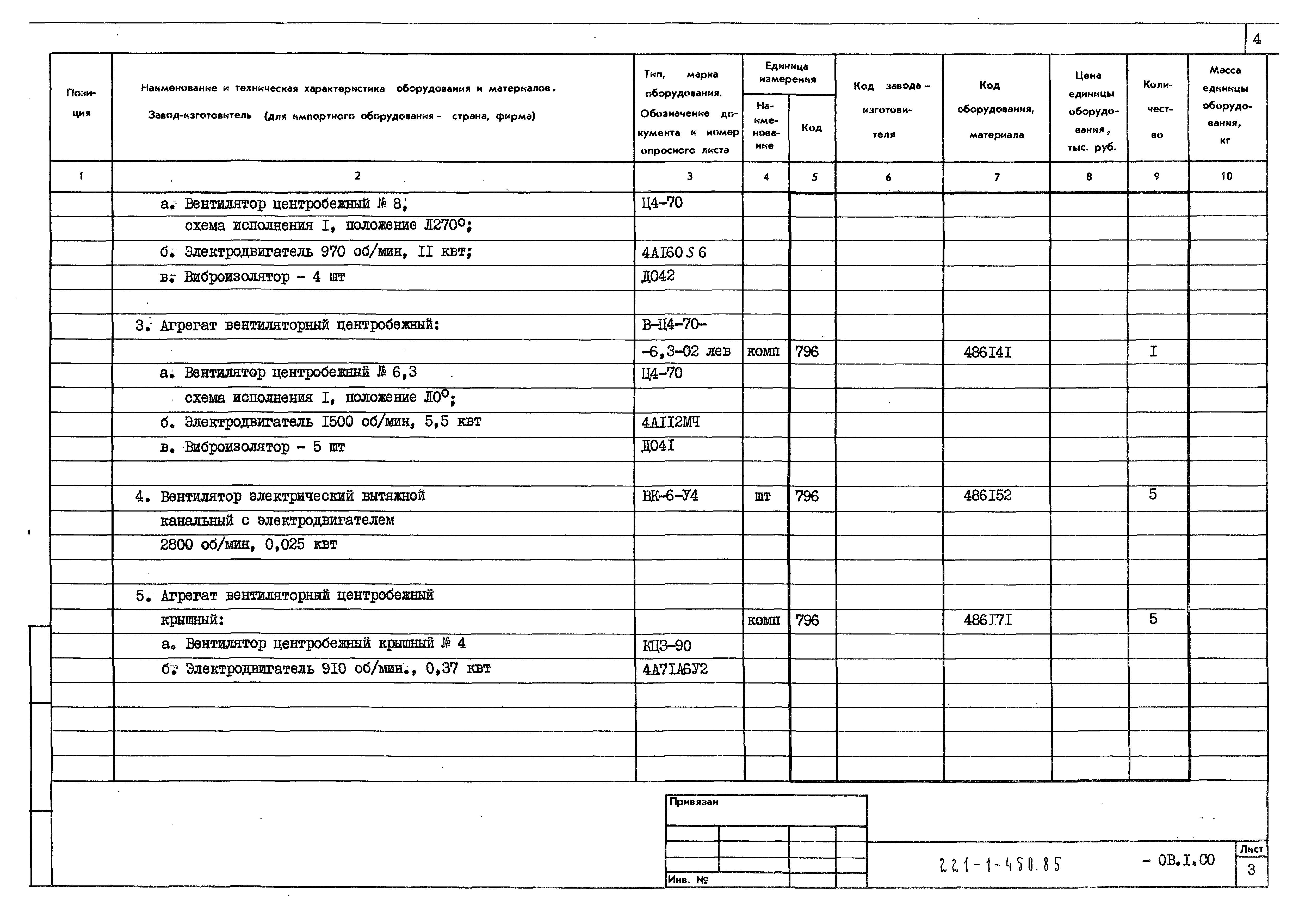 Типовой проект 221-1-450.85