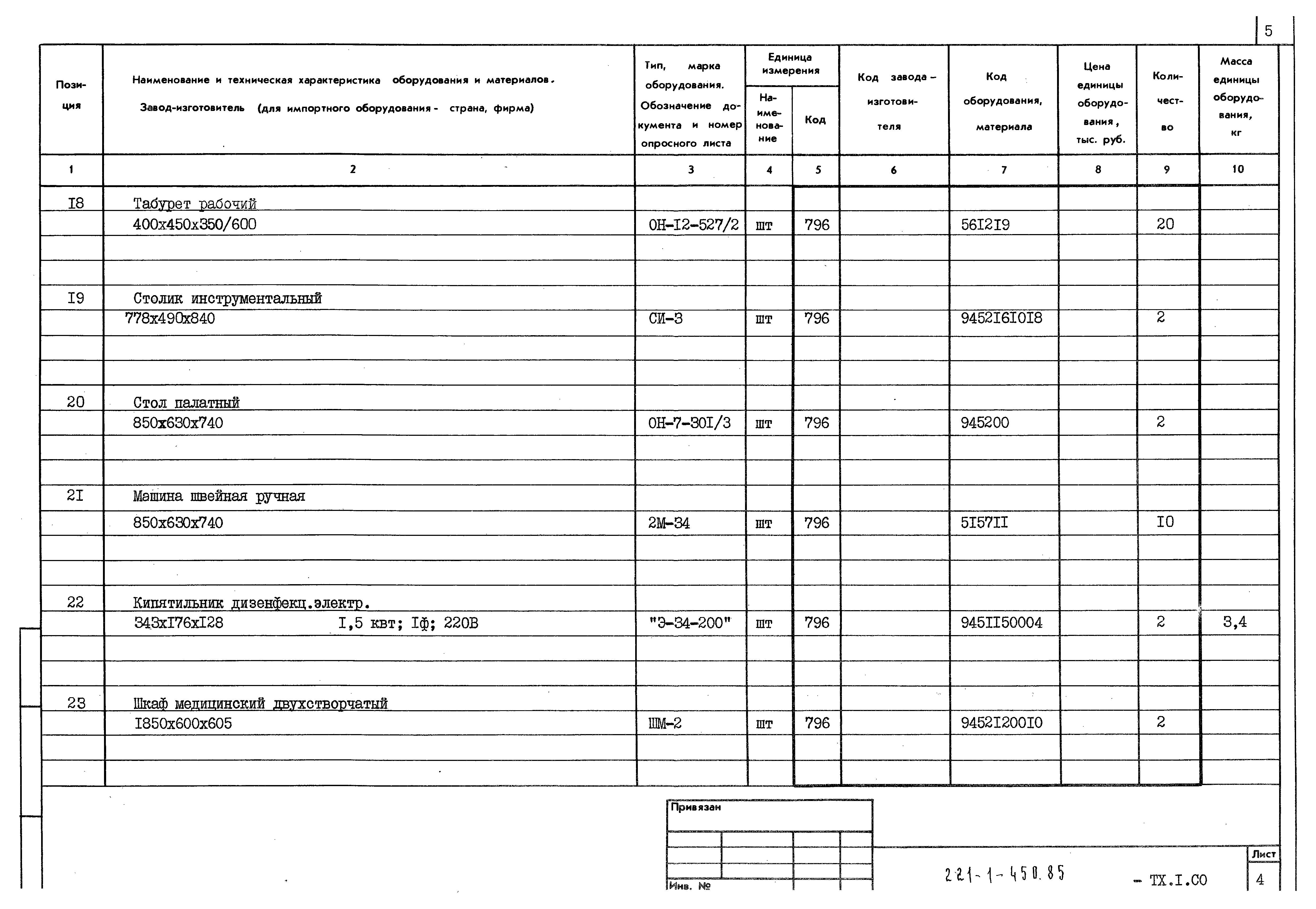 Типовой проект 221-1-450.85