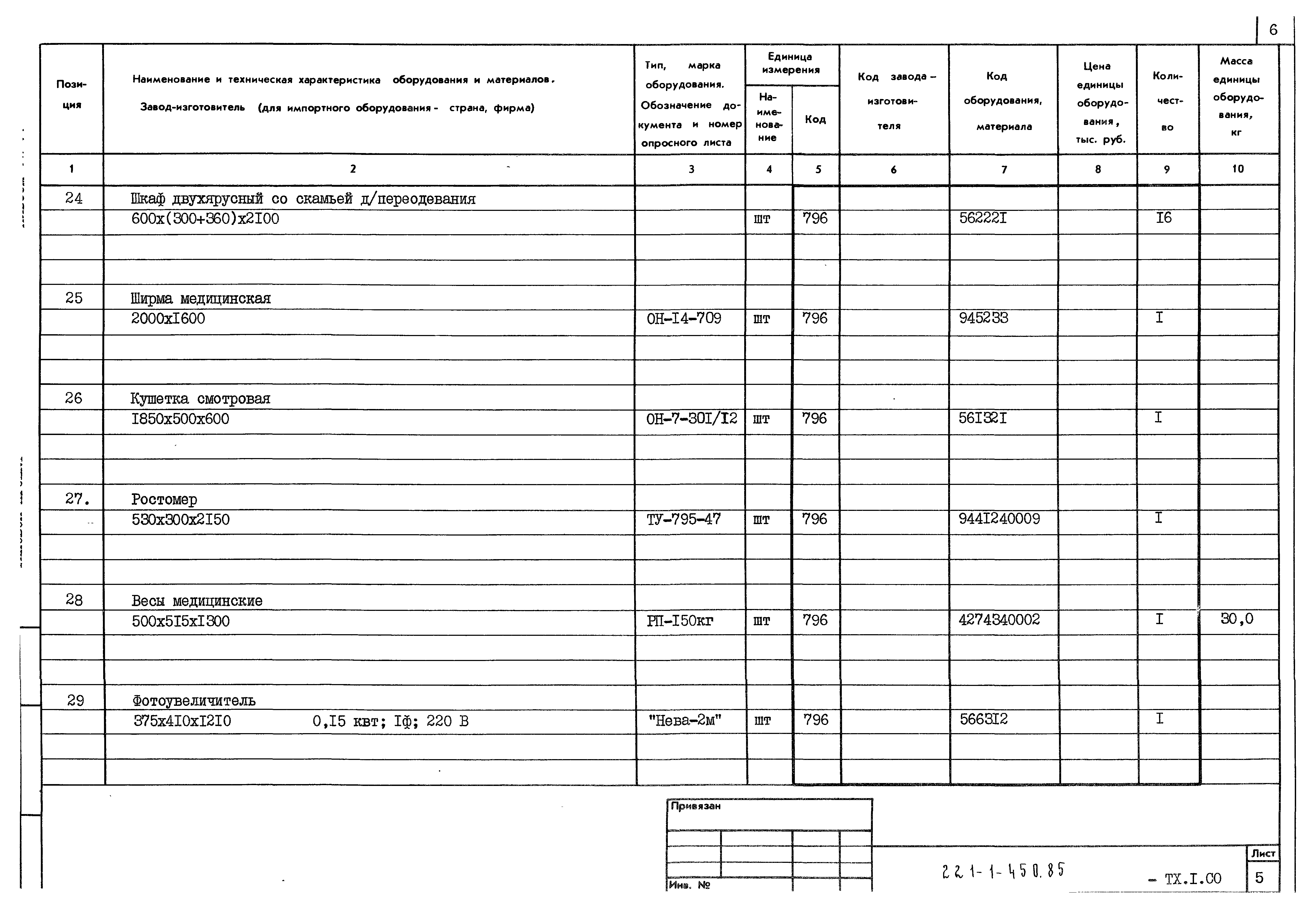 Типовой проект 221-1-450.85