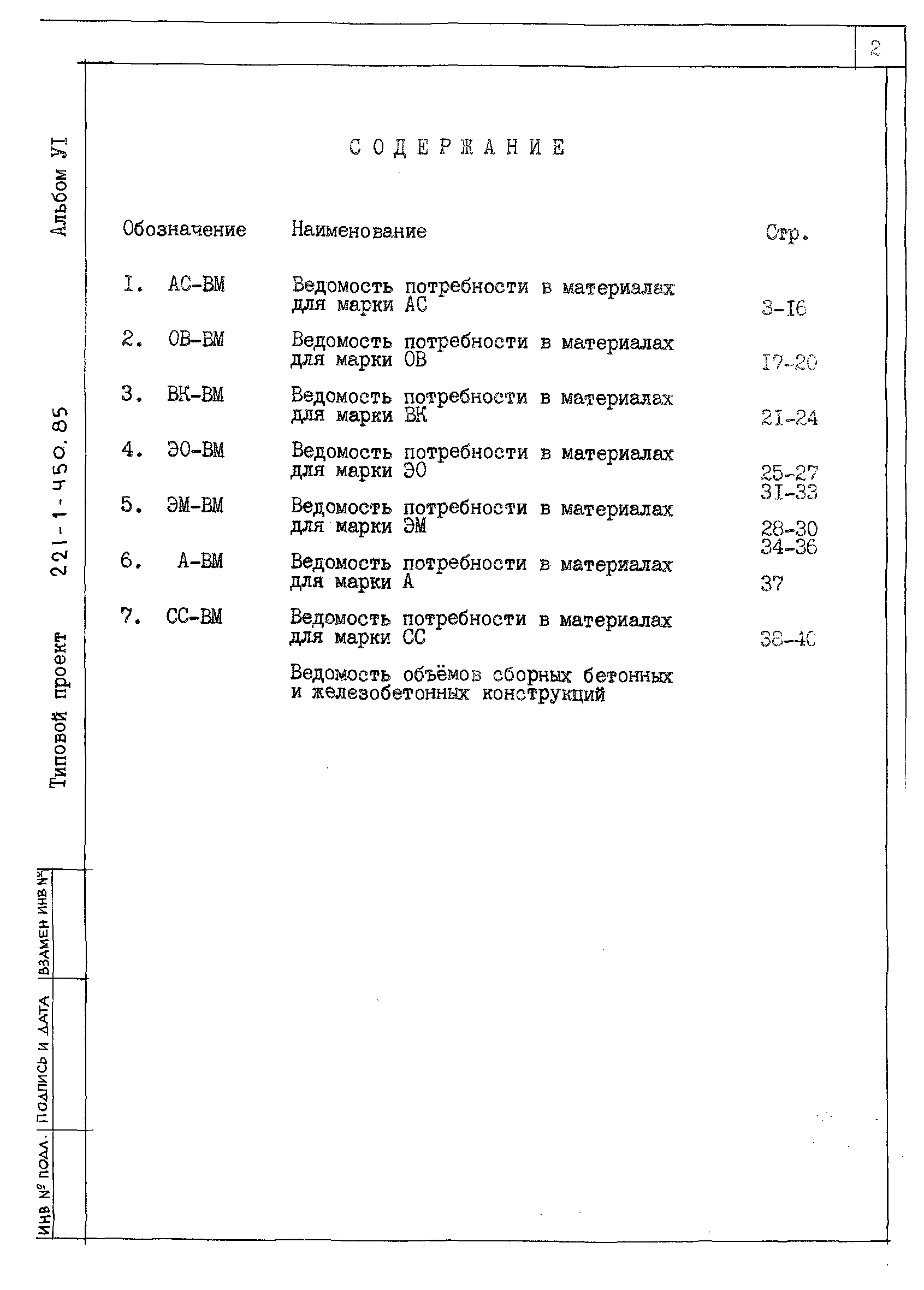 Типовой проект 221-1-450.85