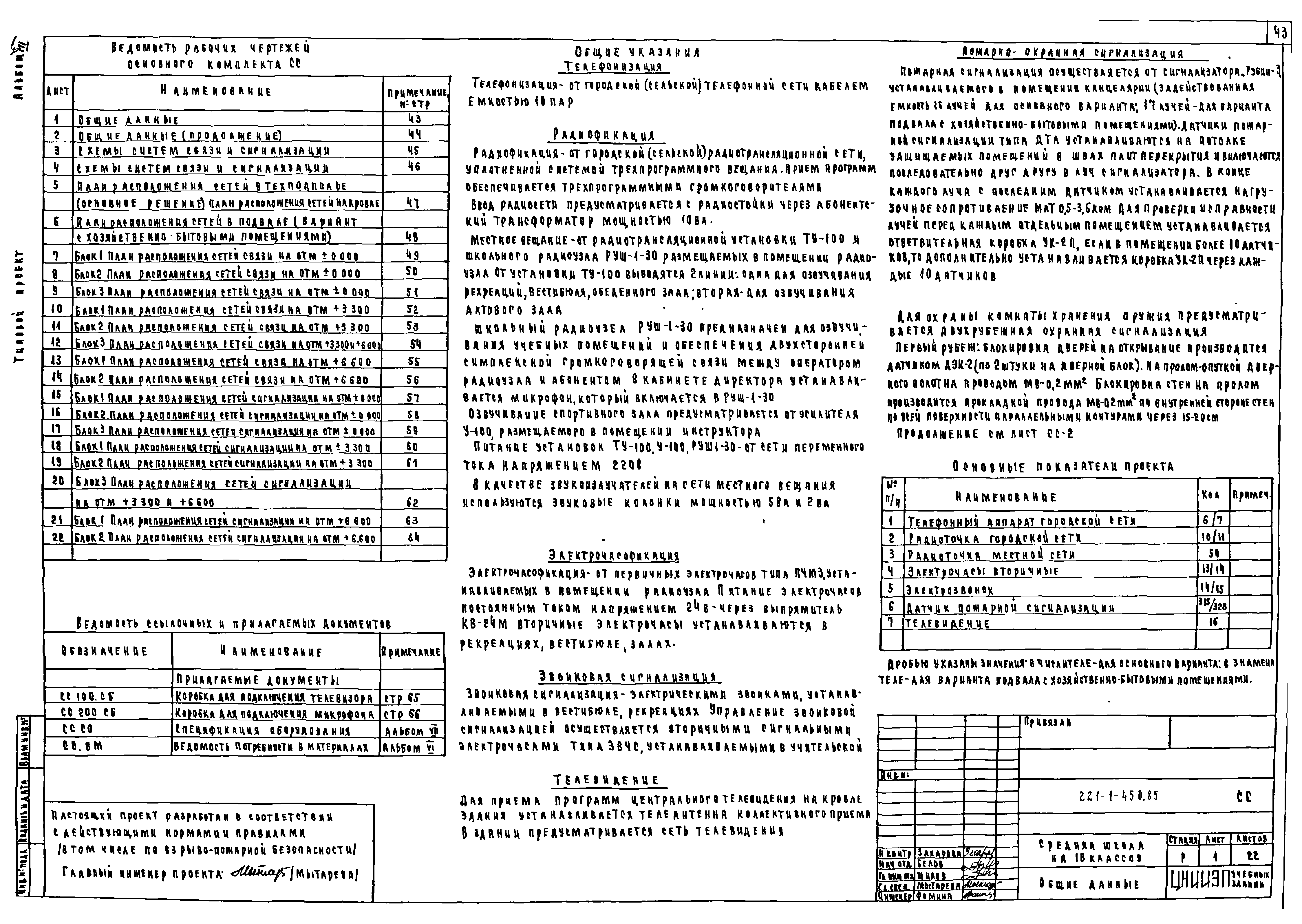 Типовой проект 221-1-450.85