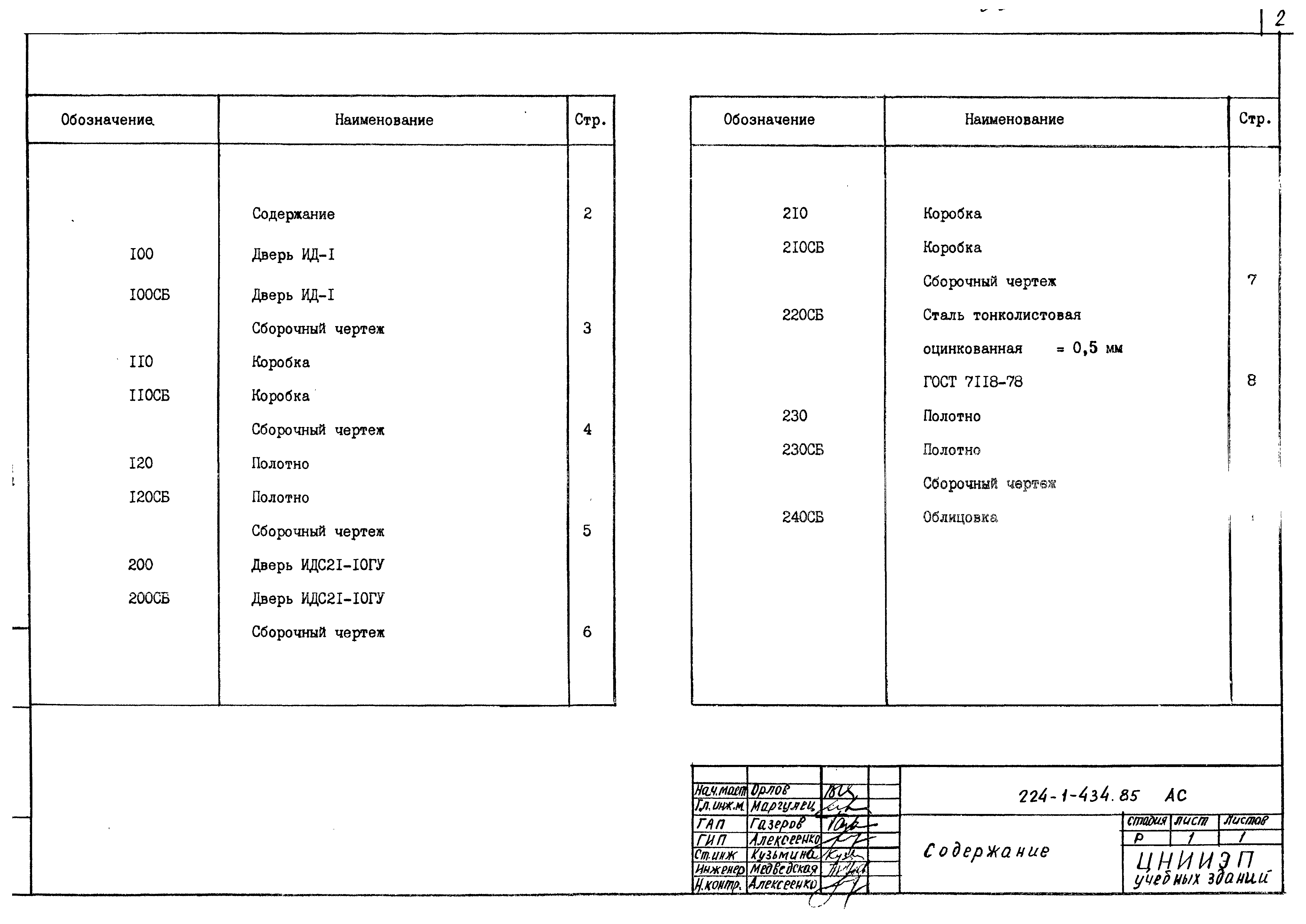 Типовой проект 224-1-434.85