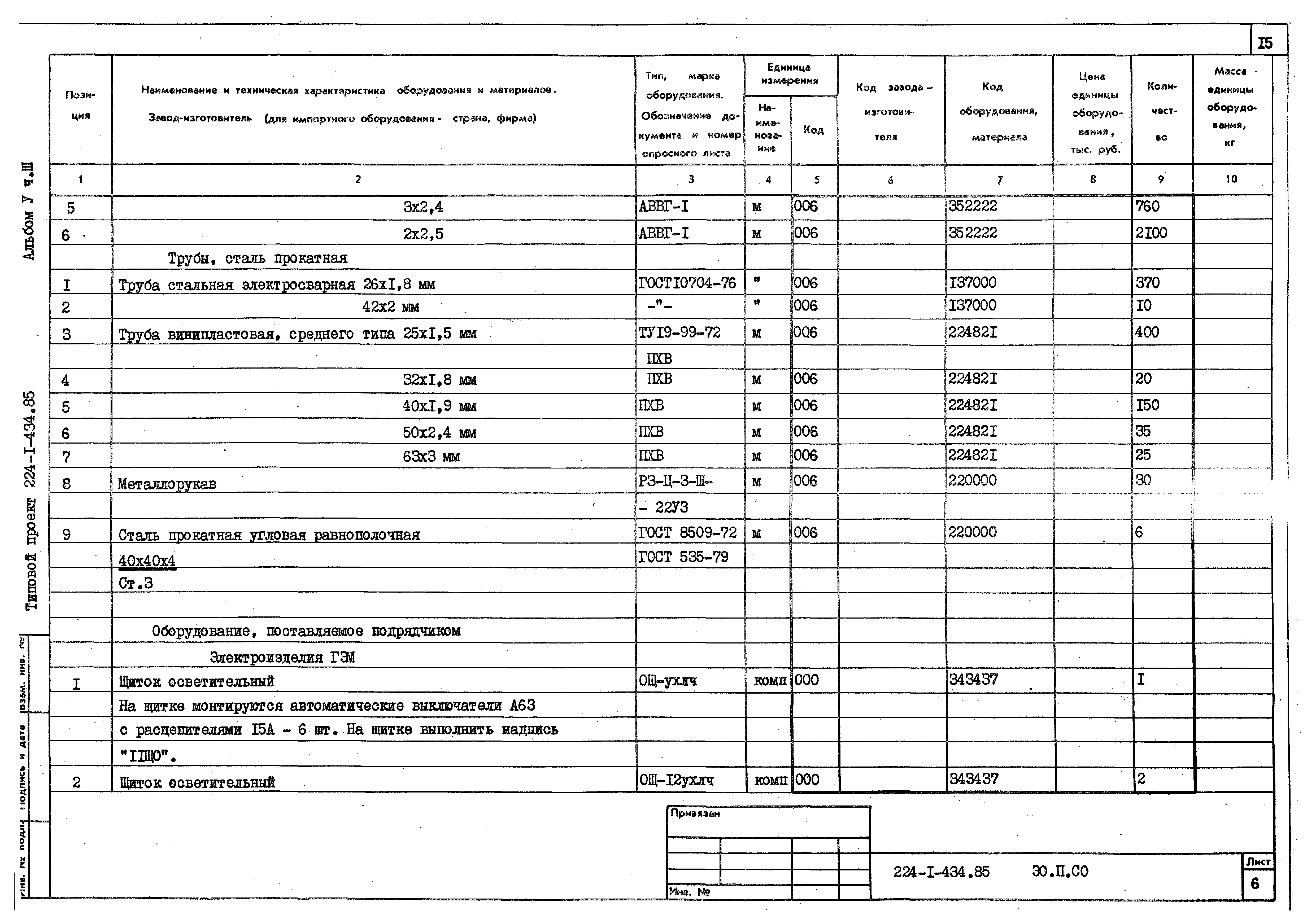 Типовой проект 224-1-434.85