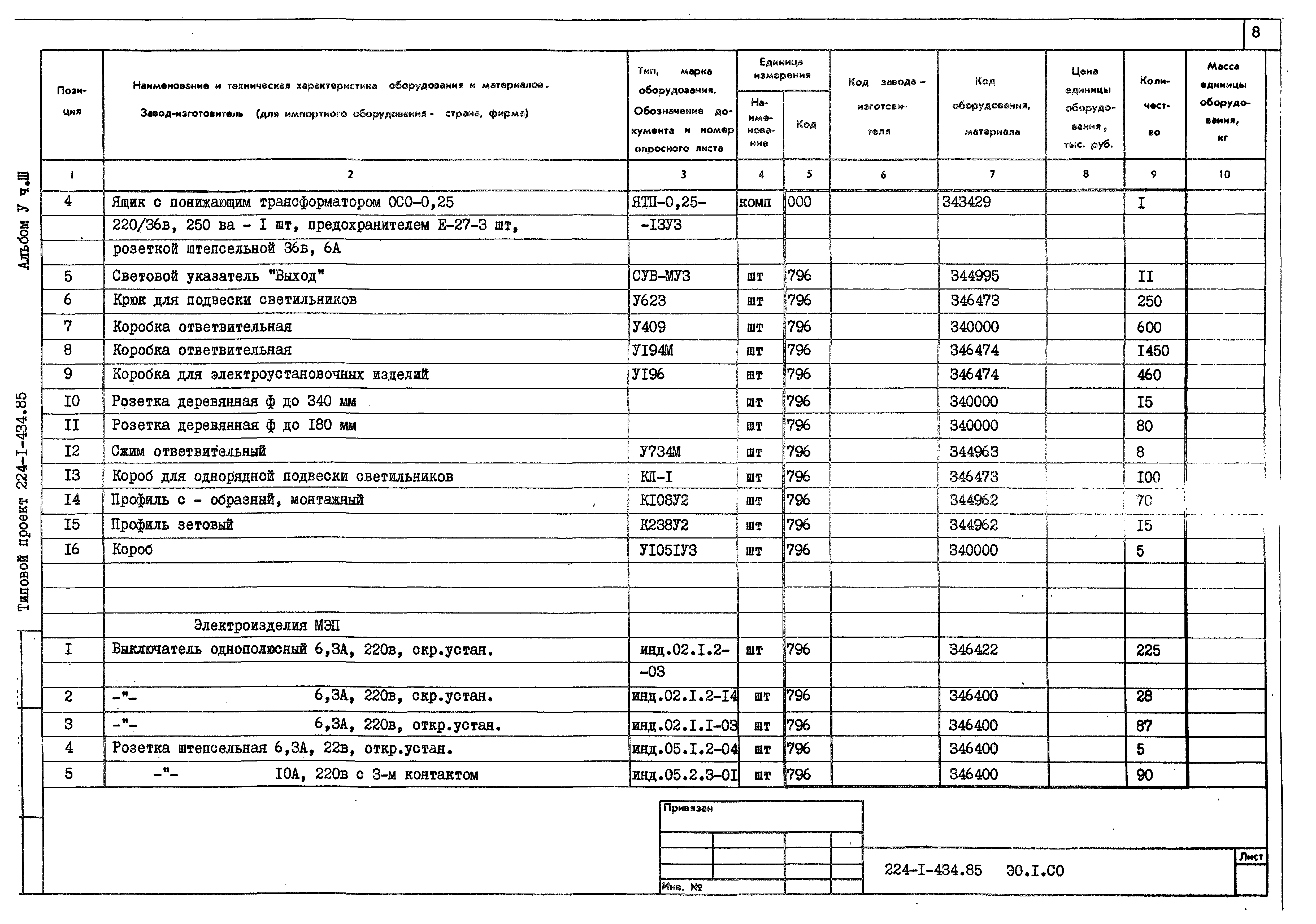 Типовой проект 224-1-434.85