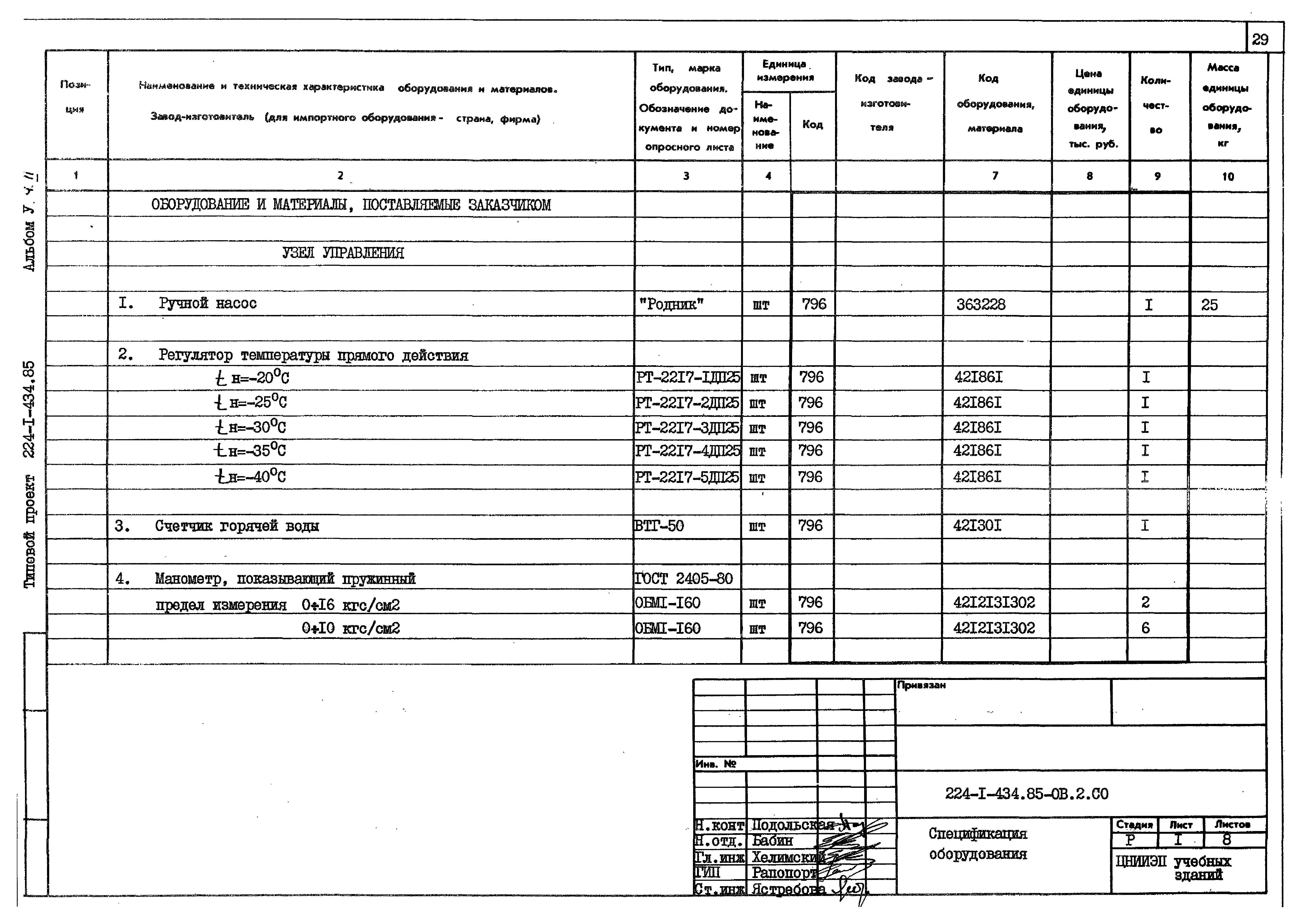 Типовой проект 224-1-434.85