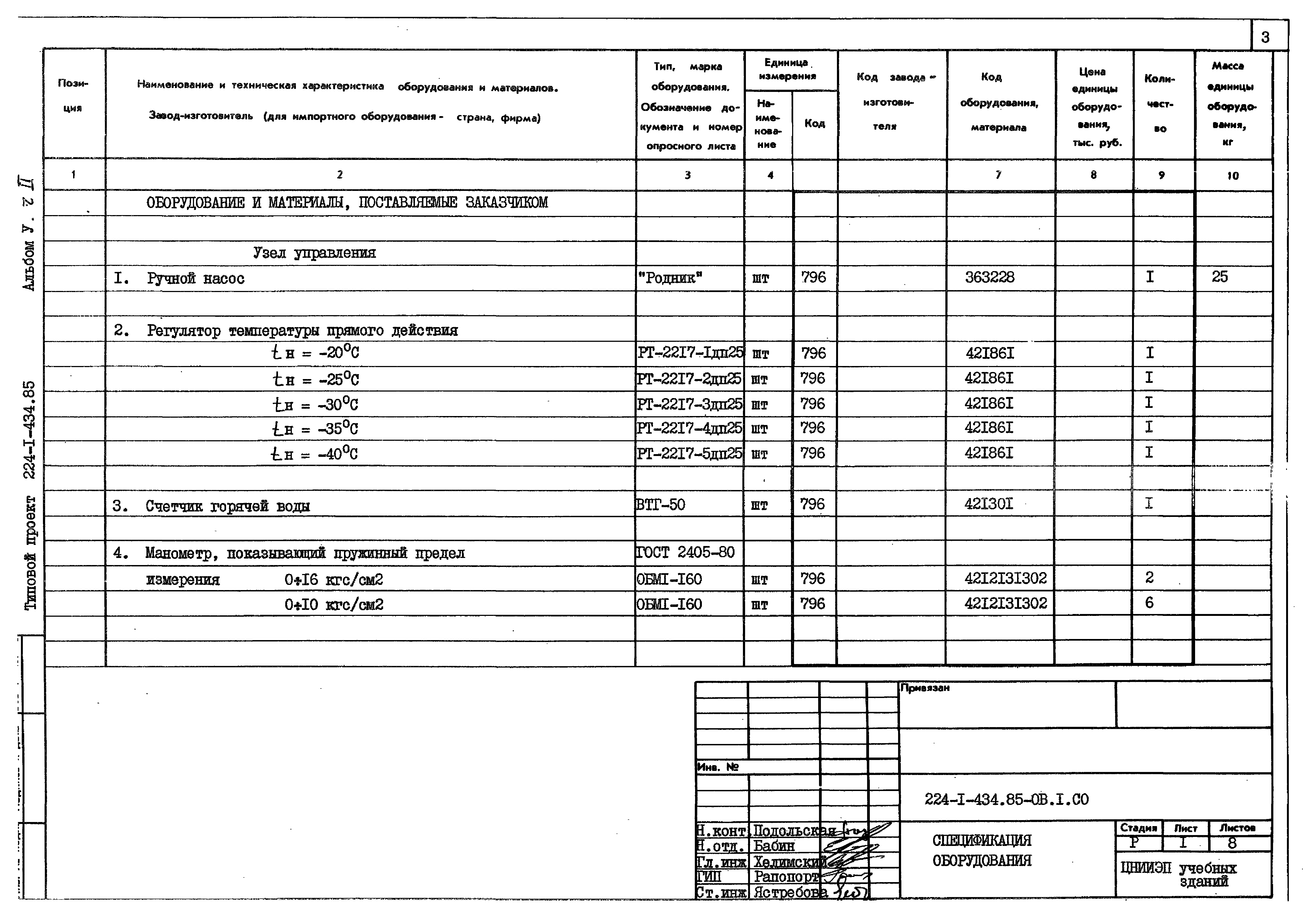 Типовой проект 224-1-434.85