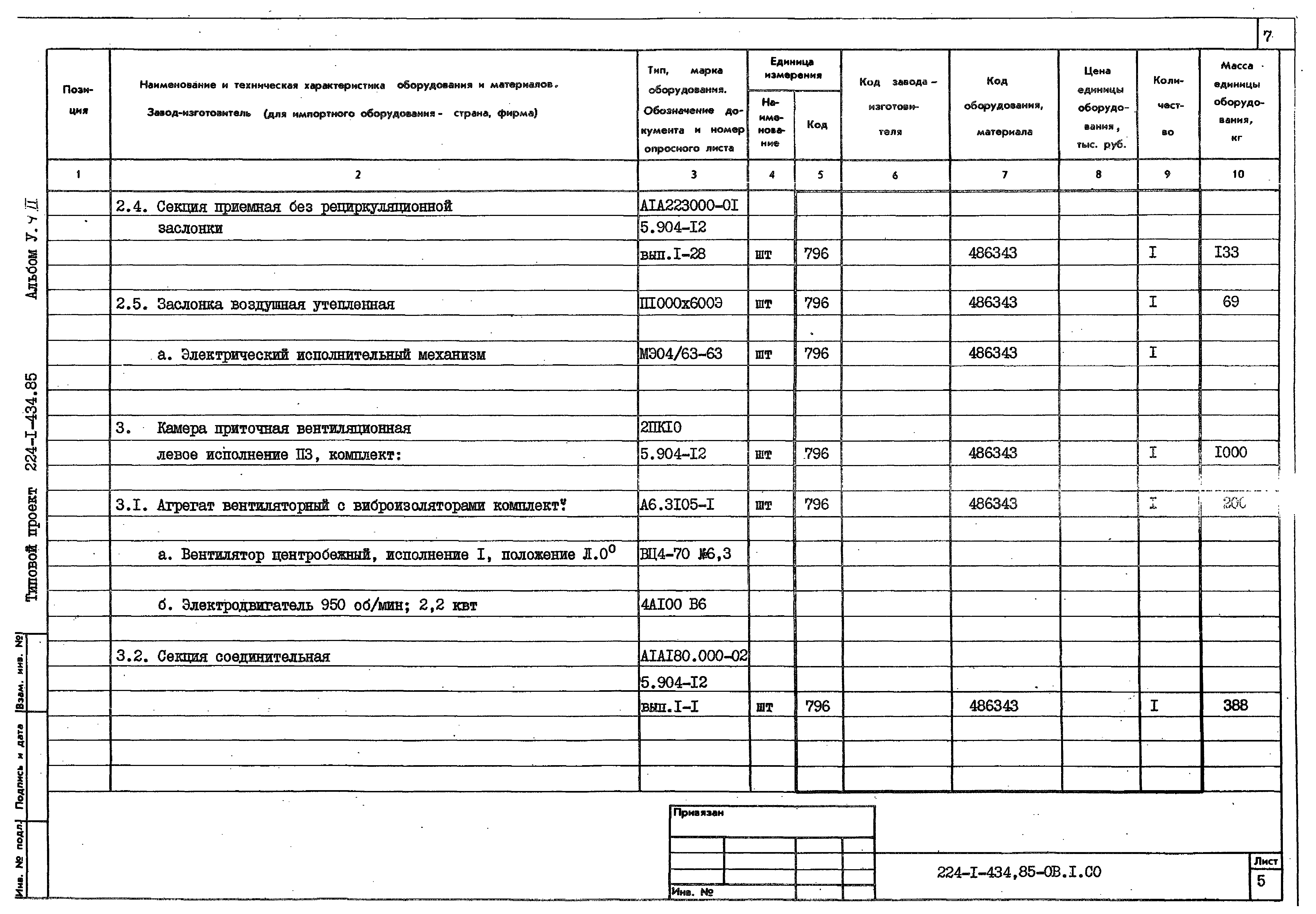 Типовой проект 224-1-434.85