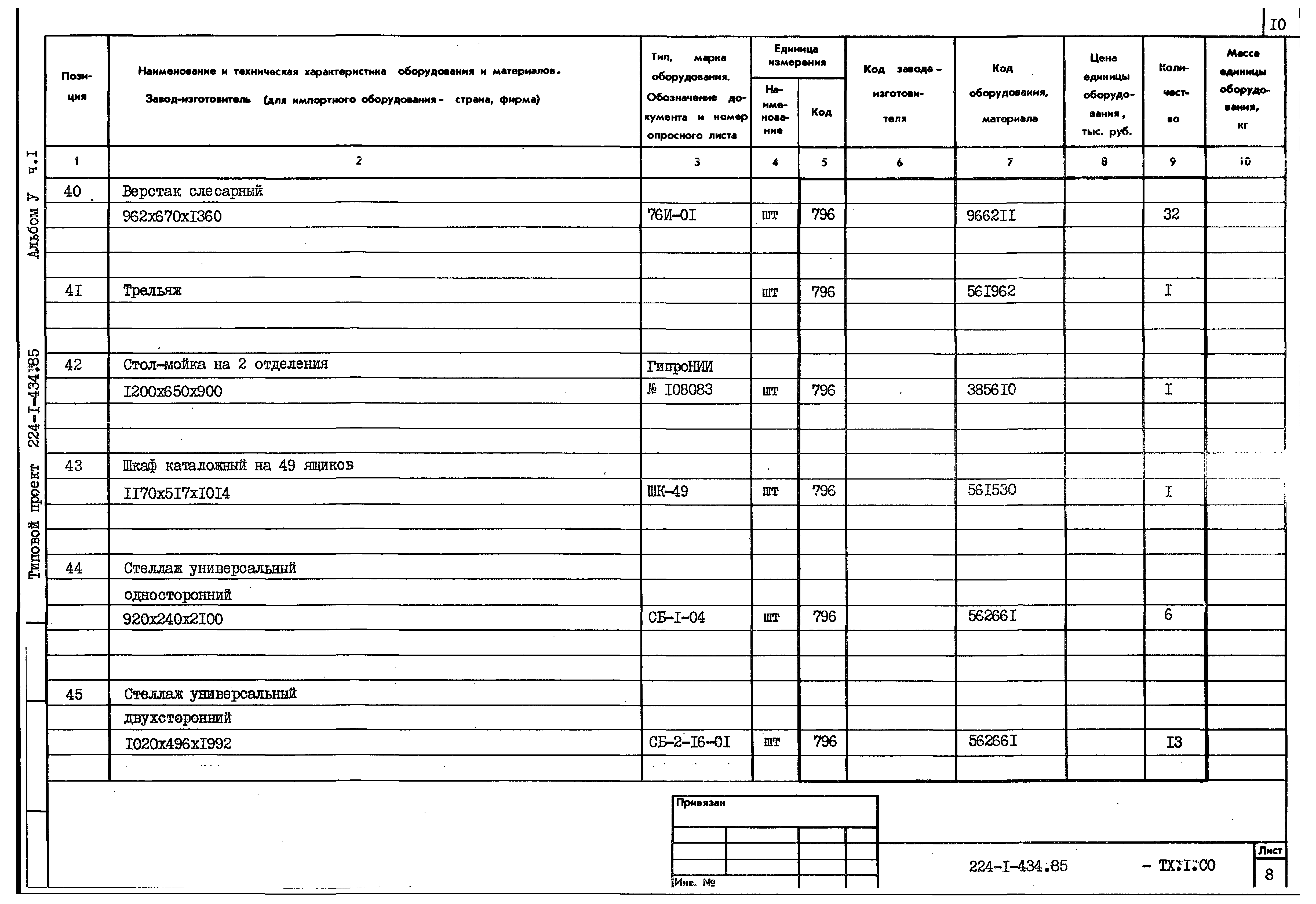 Типовой проект 224-1-434.85