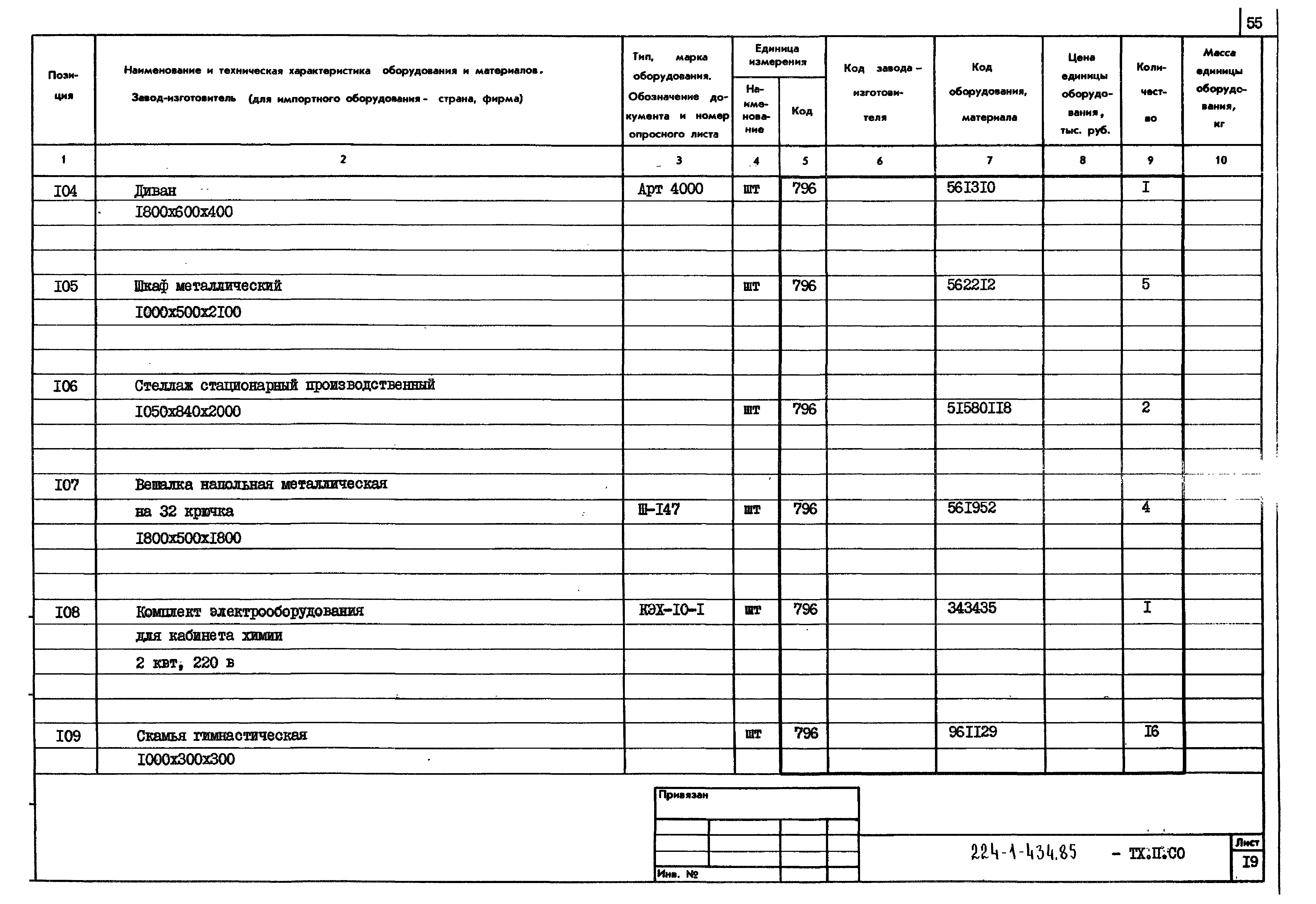 Типовой проект 224-1-434.85